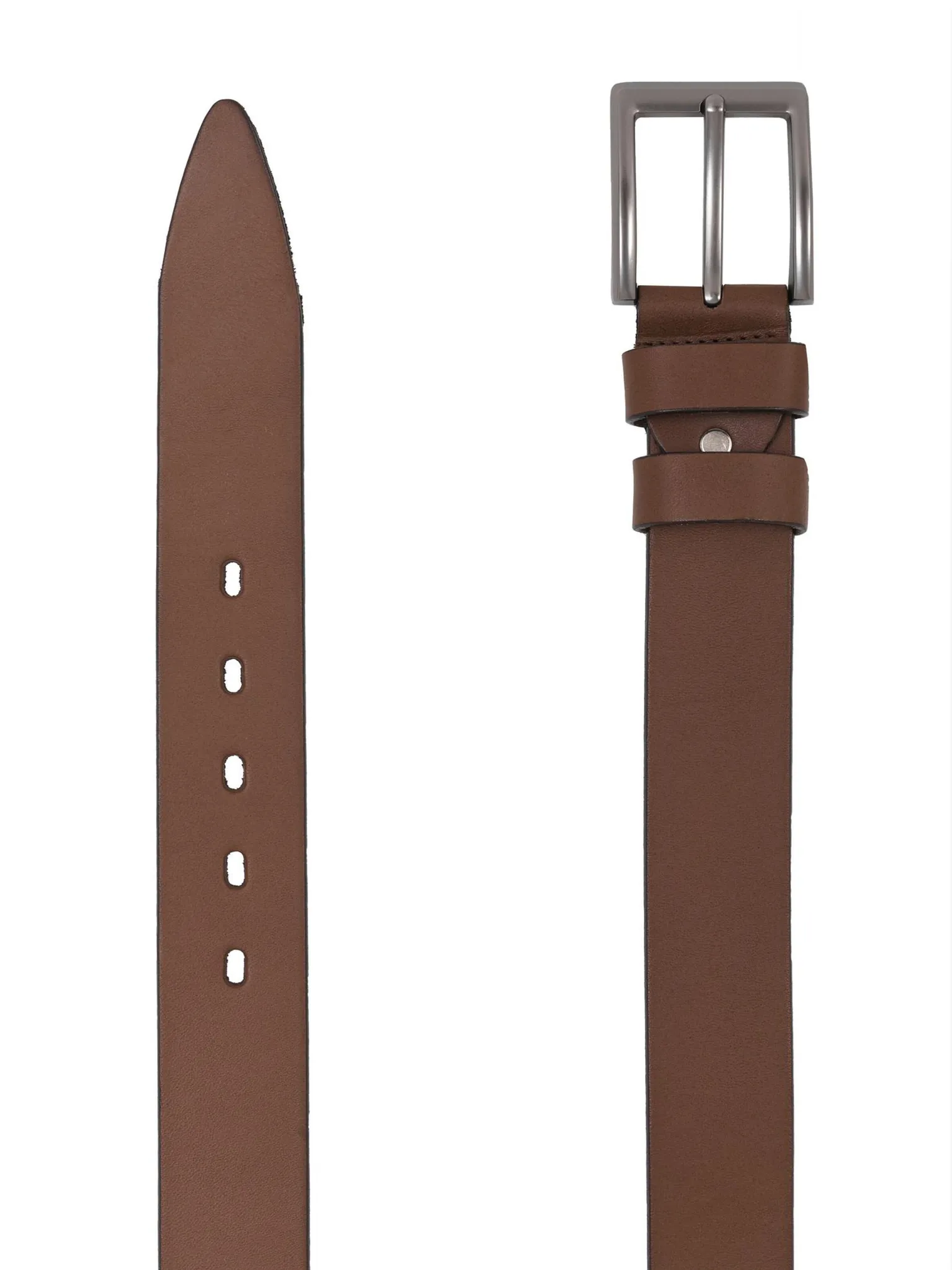 Ремень ручной работы кофейного цвета фото 2