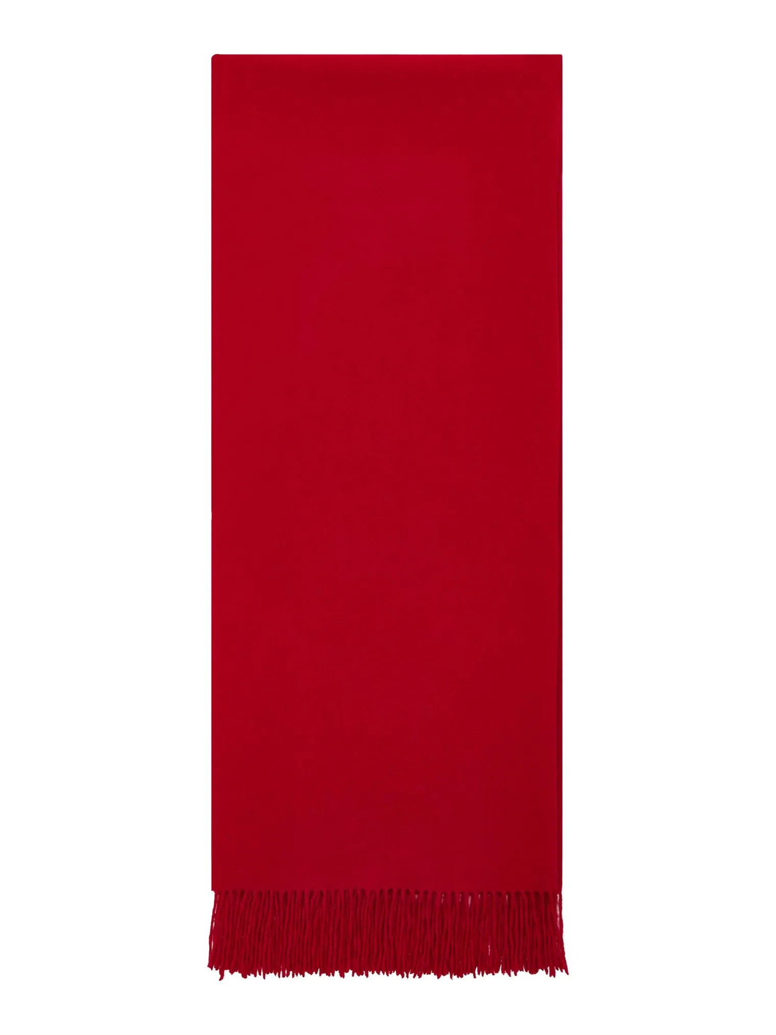 Палантин однотонный из вискозы красного цвета фото 2