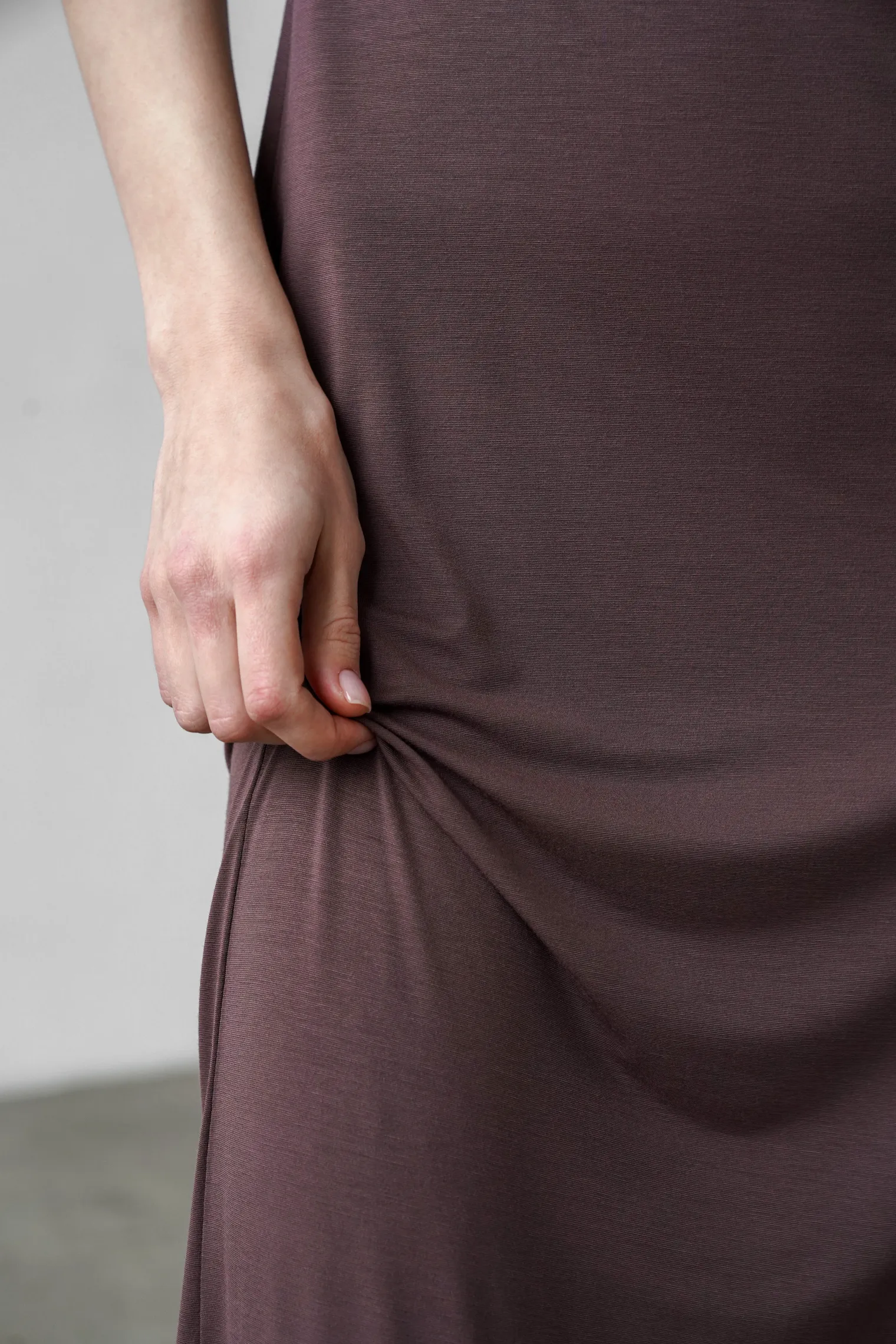 Платье макси шоколадного цвета фото 2