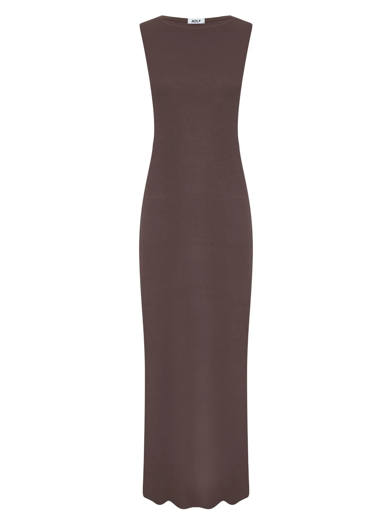 Платье макси шоколадного цвета фото 9