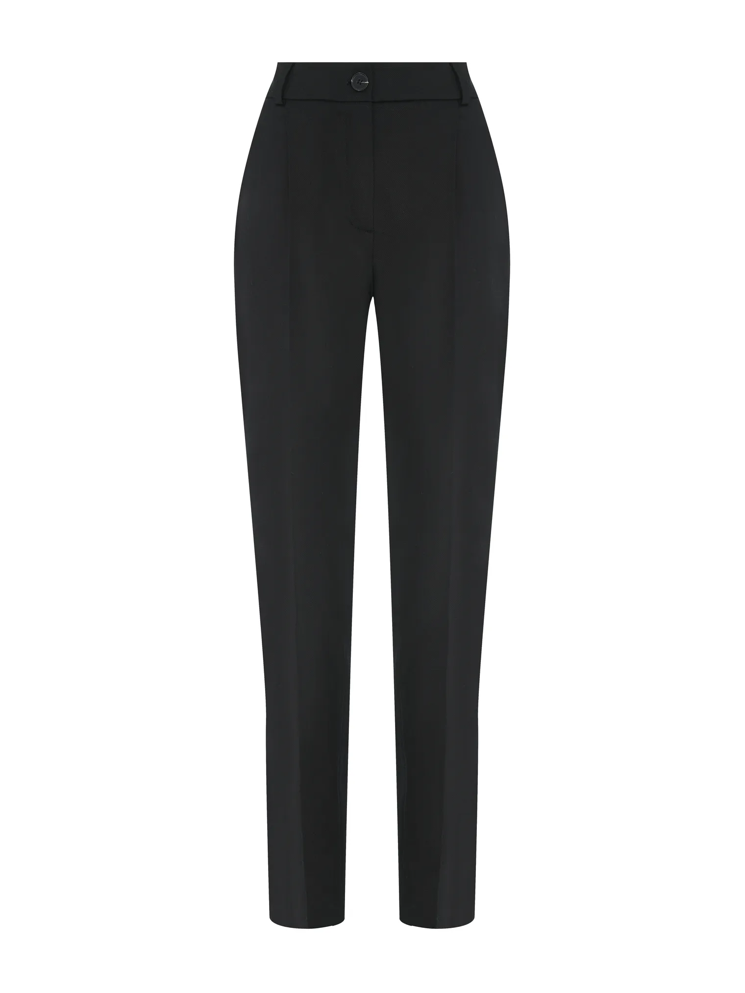 Брюки с завышенной талией чёрного цвета фото 1