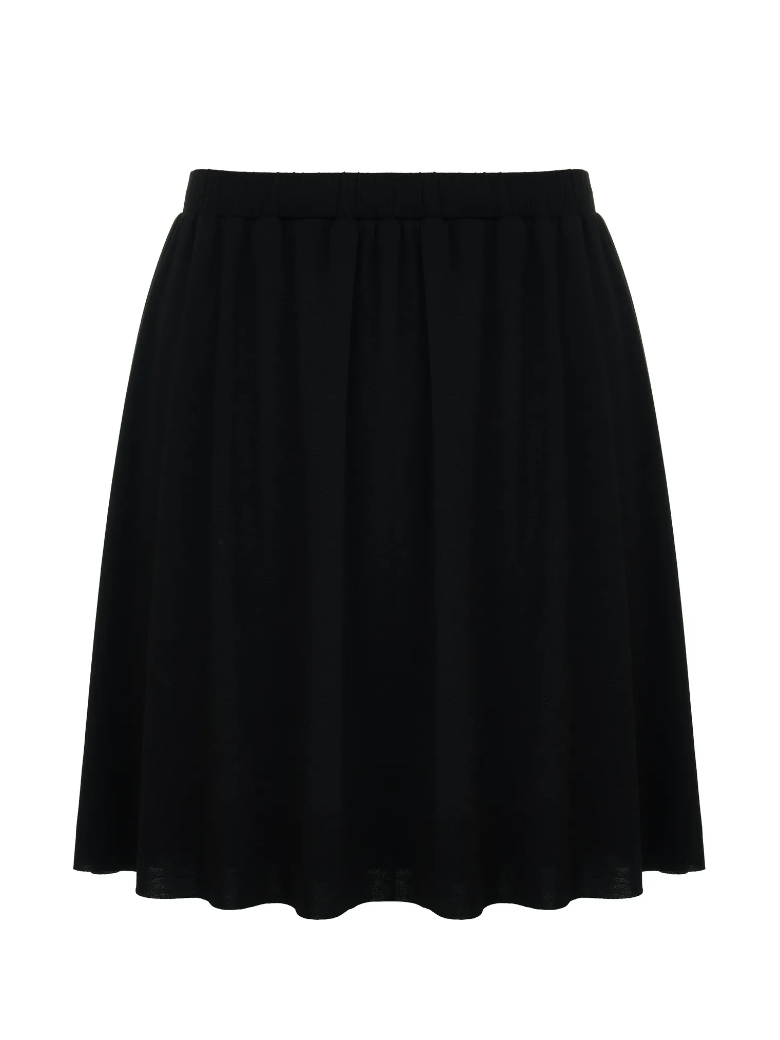 Юбка мини из трикотажа чёрного цвета фото 1