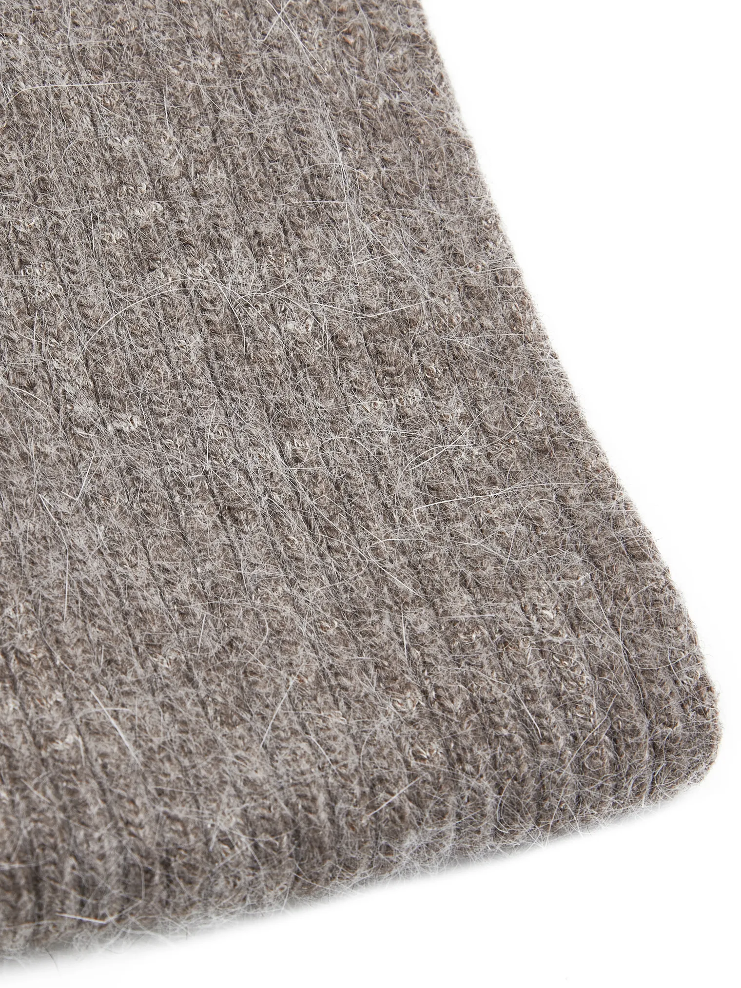 Шарф из ангоры кофейного цвета фото 1