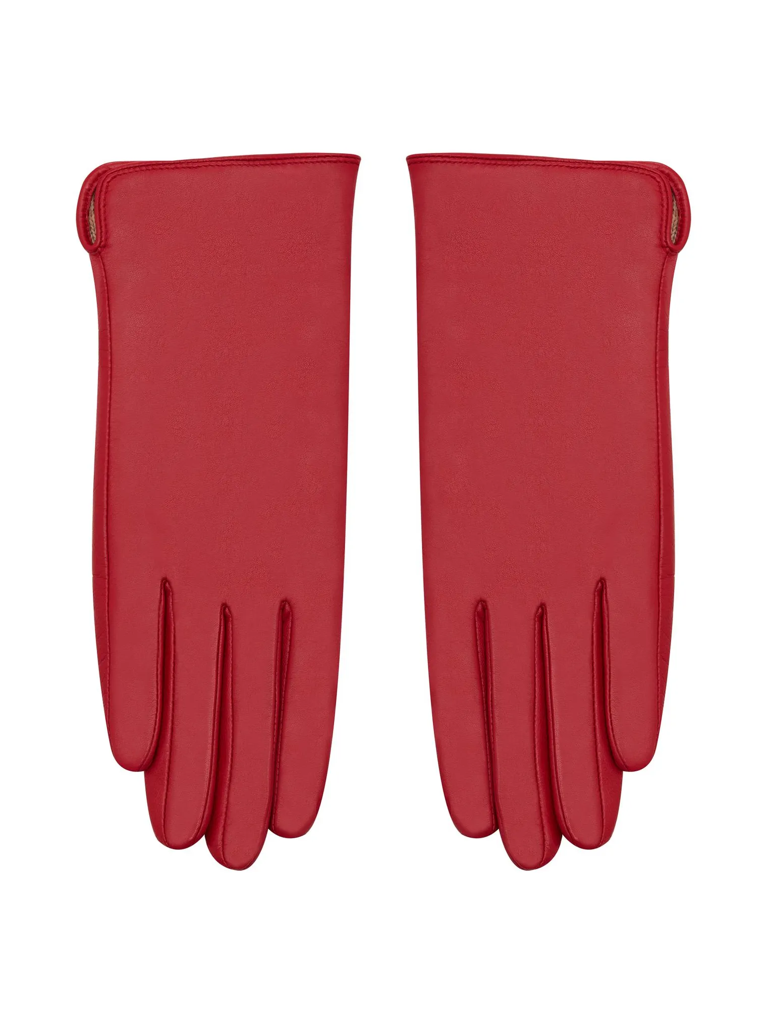 Перчатки из кожи красного цвета фото 1