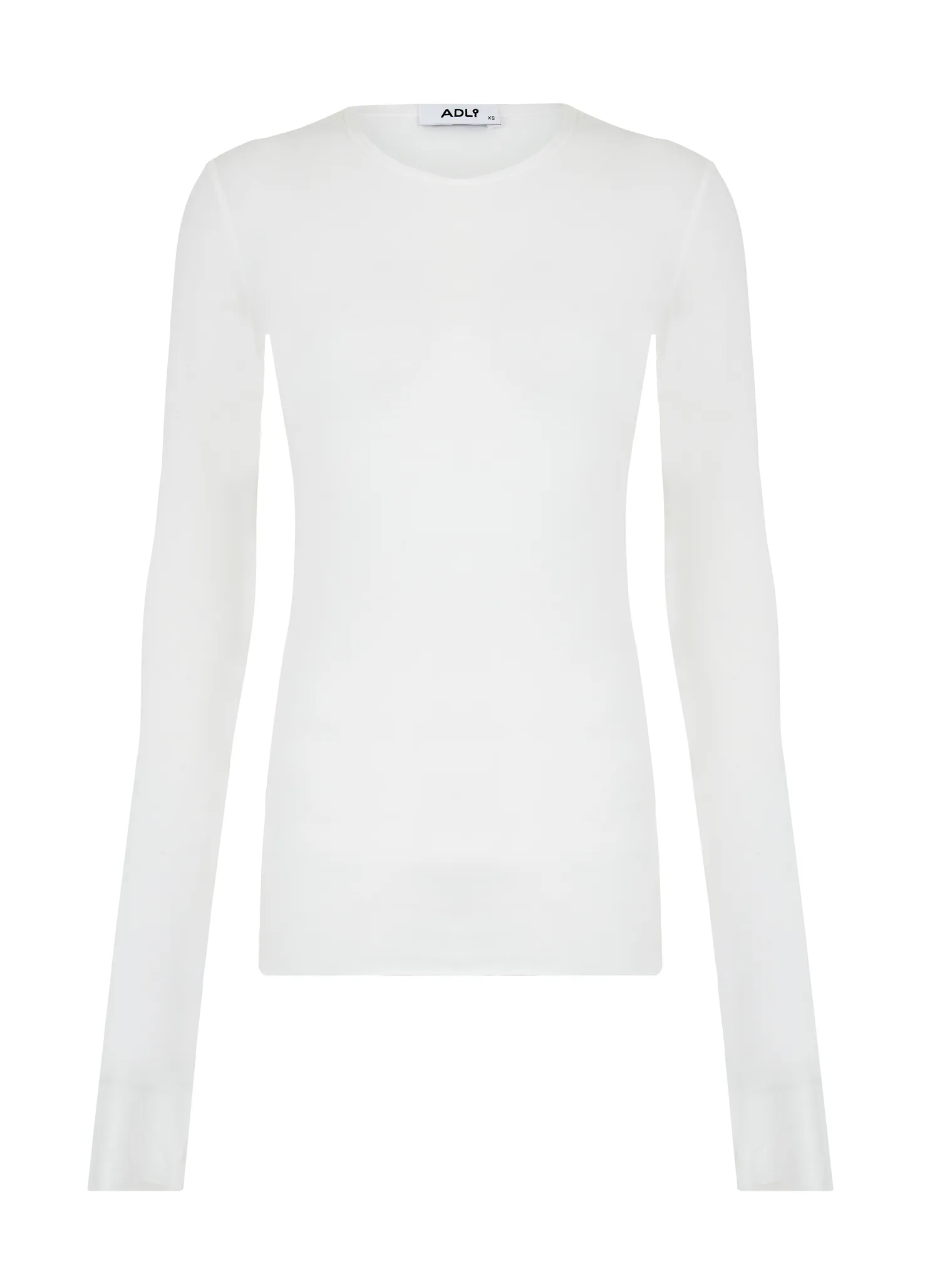 Лонгслив с удлинённым рукавом молочного цвета фото 1