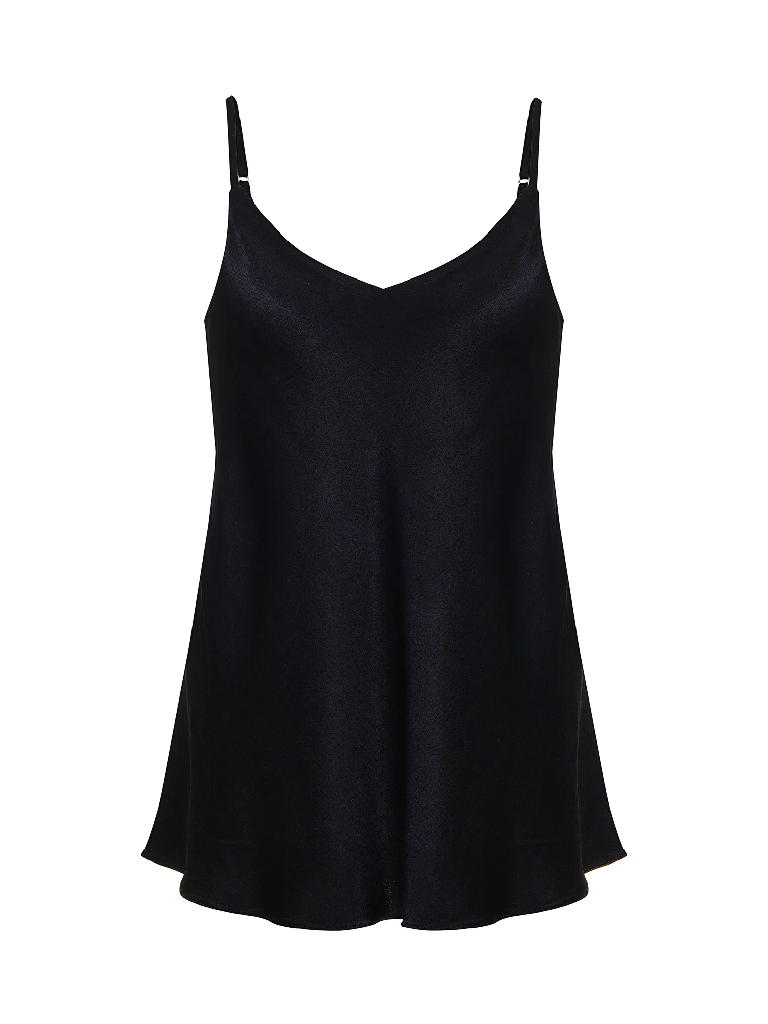 Топ из вискозы на бретелях чёрного цвета фото 8