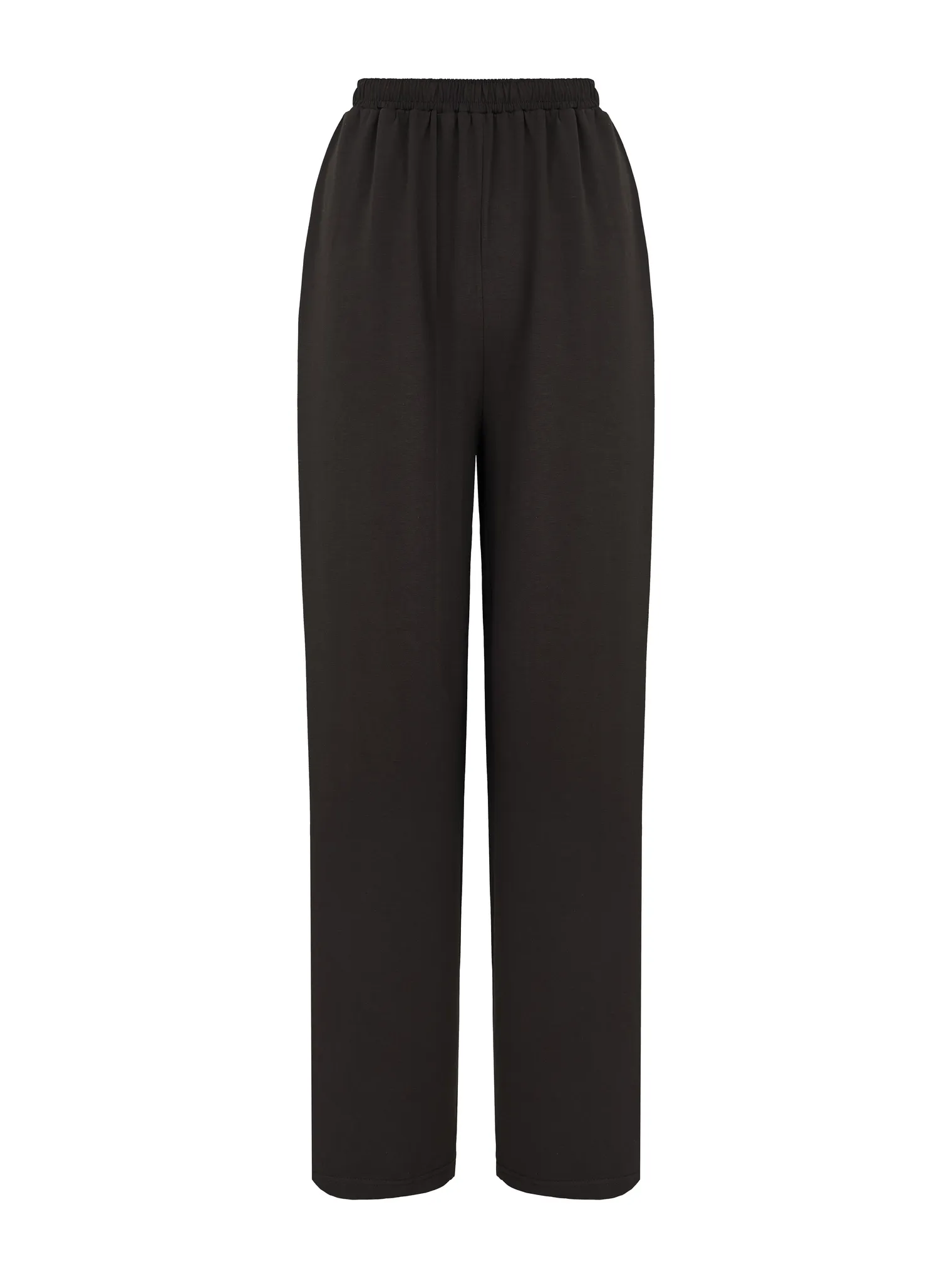 Брюки свободного кроя на резинке цвета моро фото 1