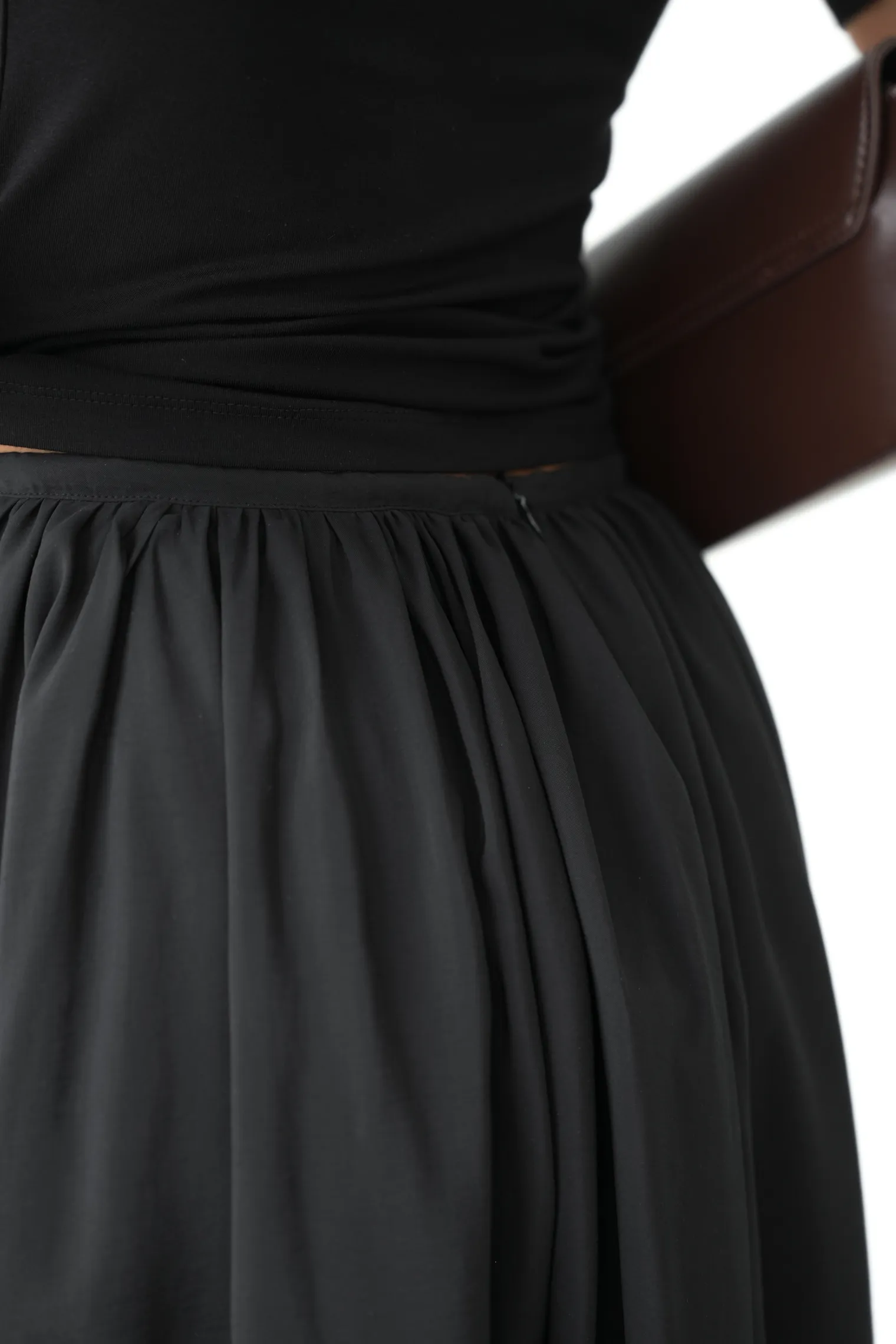 Юбка миди  чёрного цвета фото 6