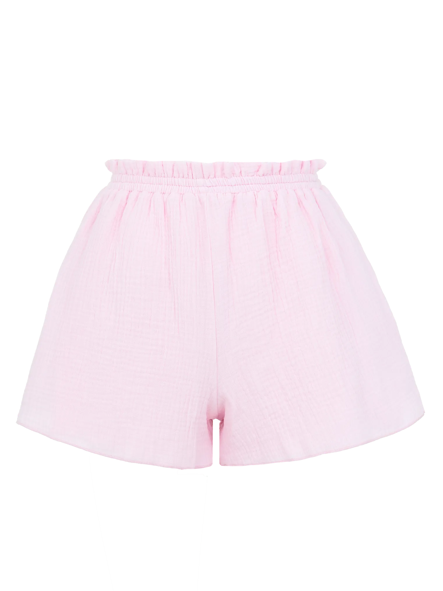 Костюм из муслина: рубашка, шорты цвета пион фото 2