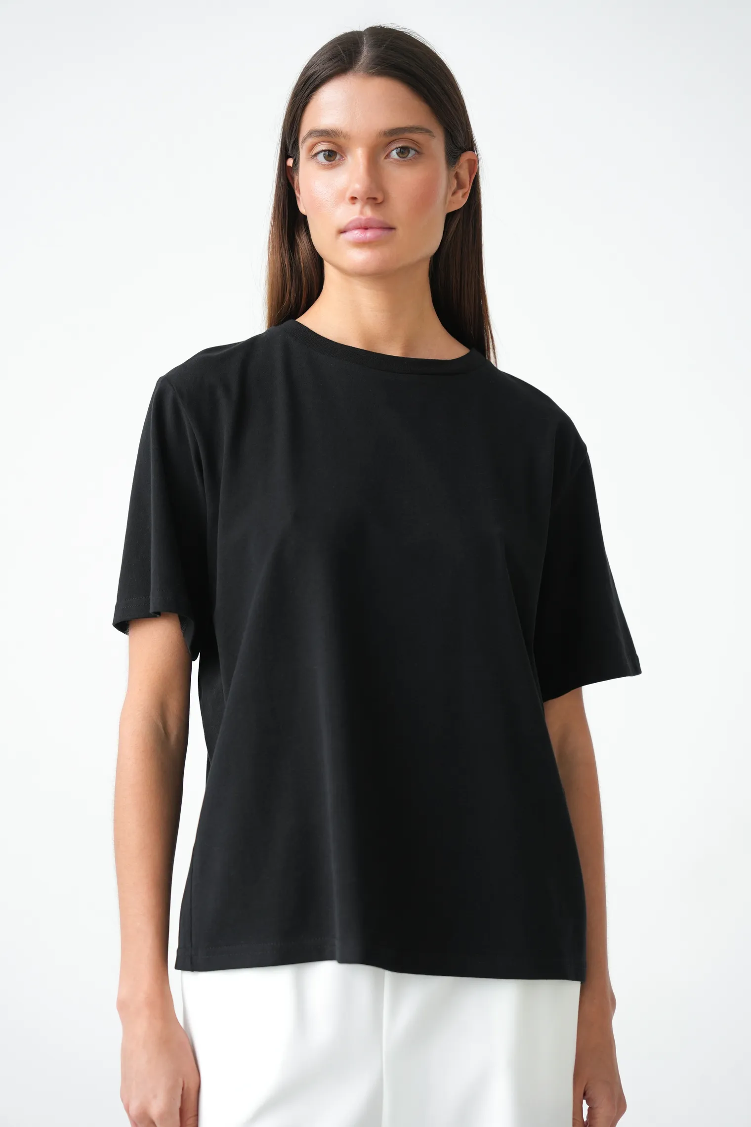 Футболка свободного кроя чёрного цвета фото 1