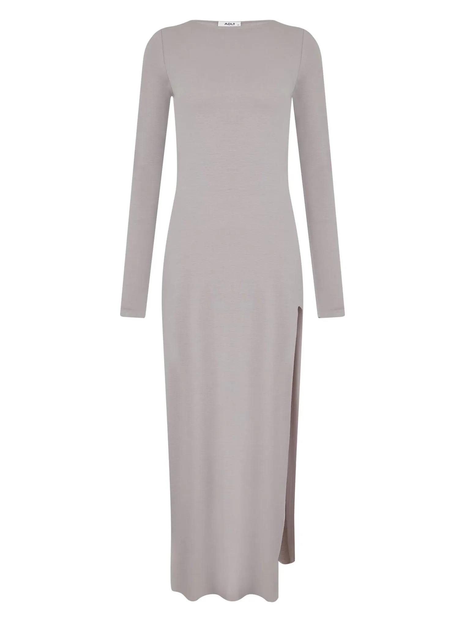 Платье макси с разрезом цвета капучино фото 9