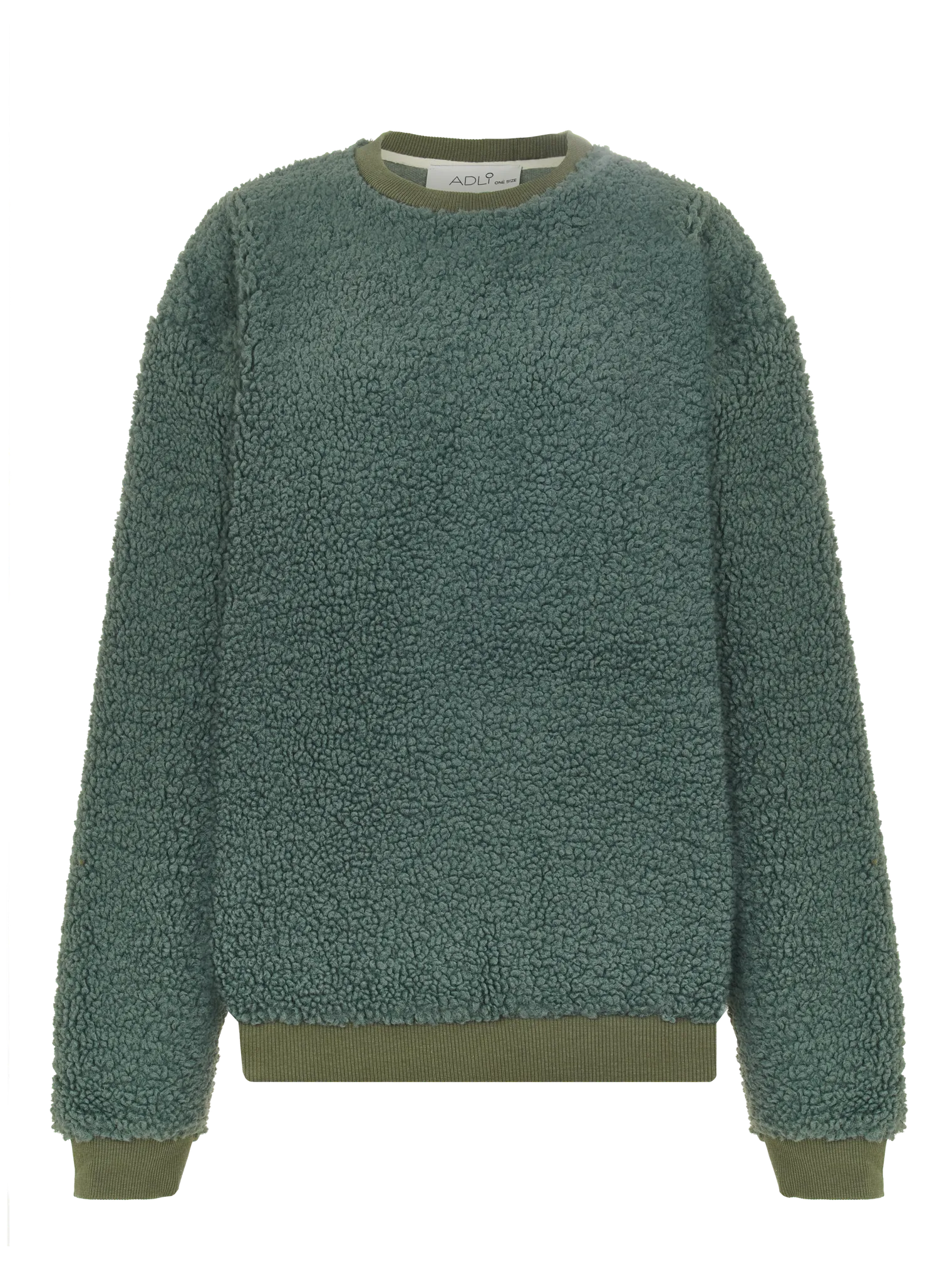 Свитшот свободного кроя цвета хаки фото 1