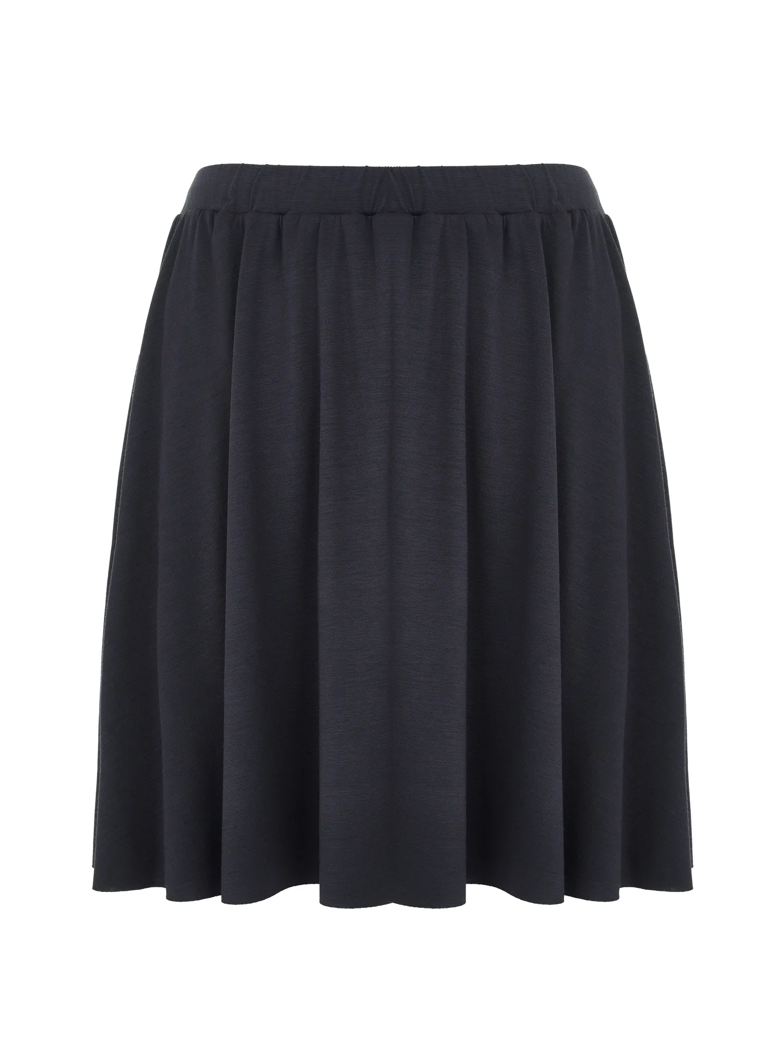 Юбка мини из трикотажа графитового цвета фото 1