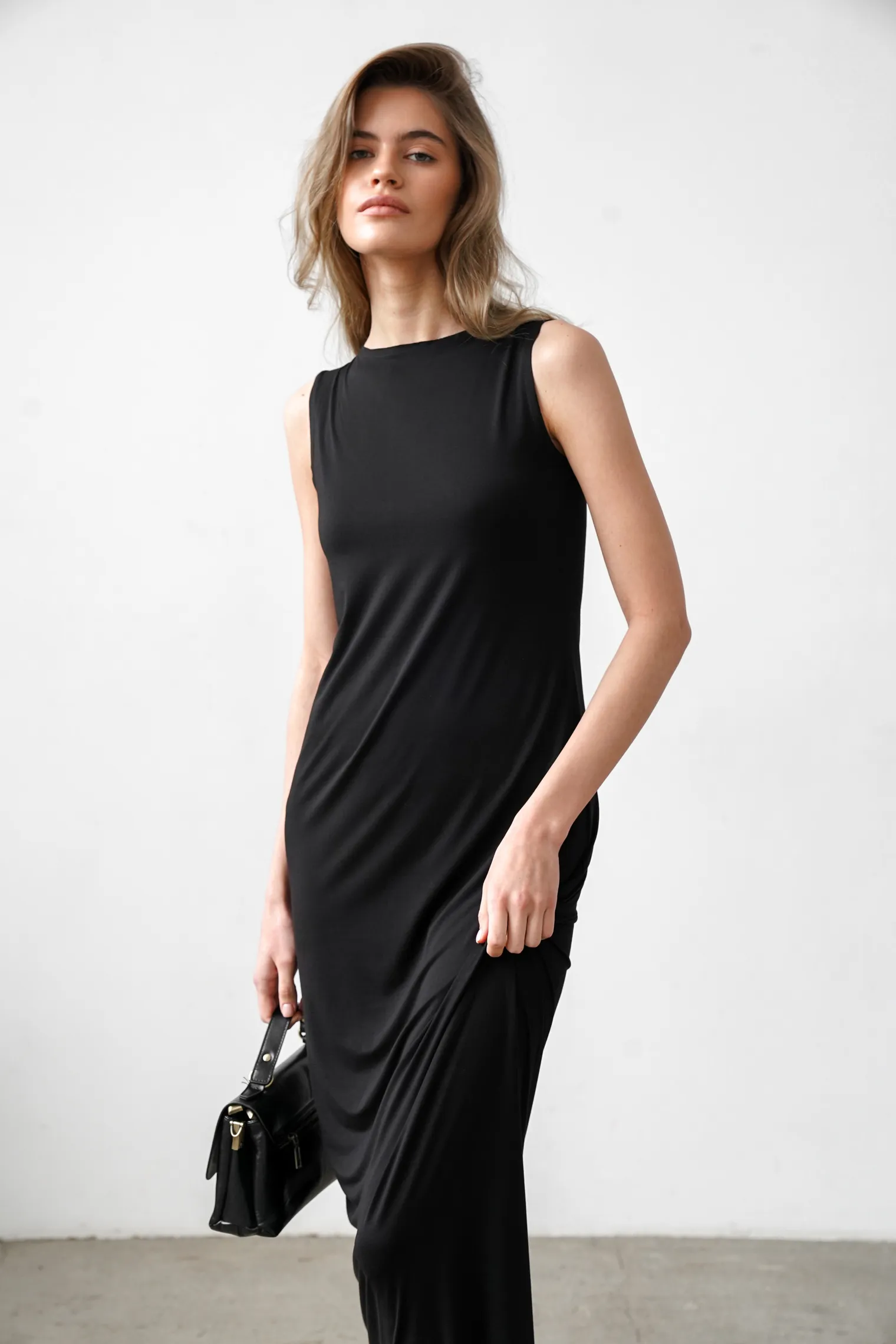 Платье макси чёрного цвета фото 5