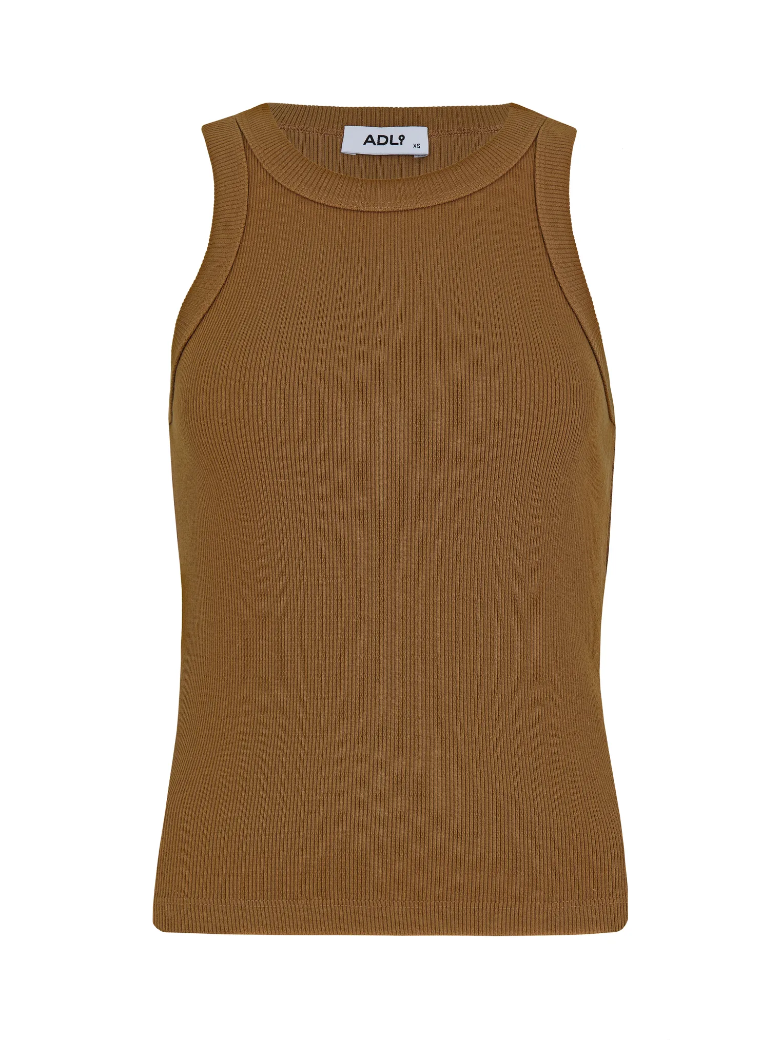 Майка в рубчик миндального цвета фото 7