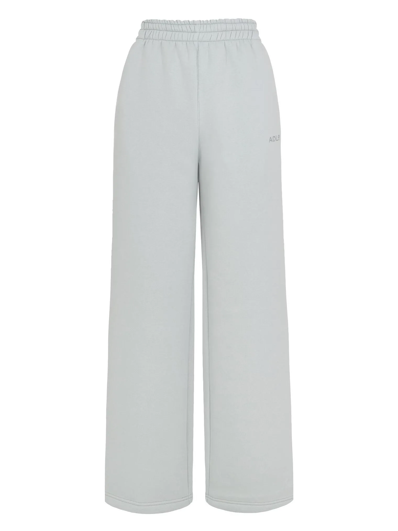 Брюки прямого кроя на кулисе серо-оливкового цвета фото 1