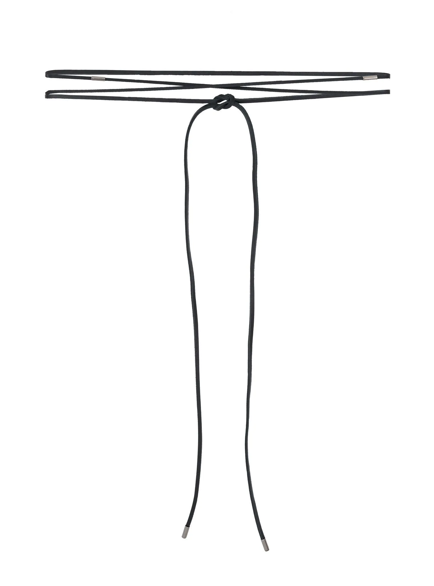 Ремень ручной работы чёрного цвета фото 1