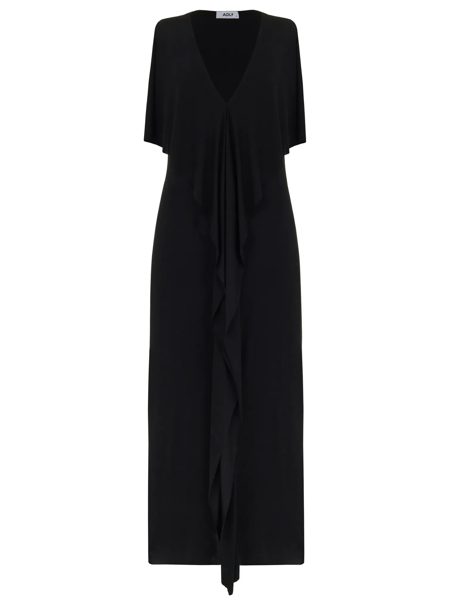 Платье из тонкого трикотажа чёрного цвета фото 9