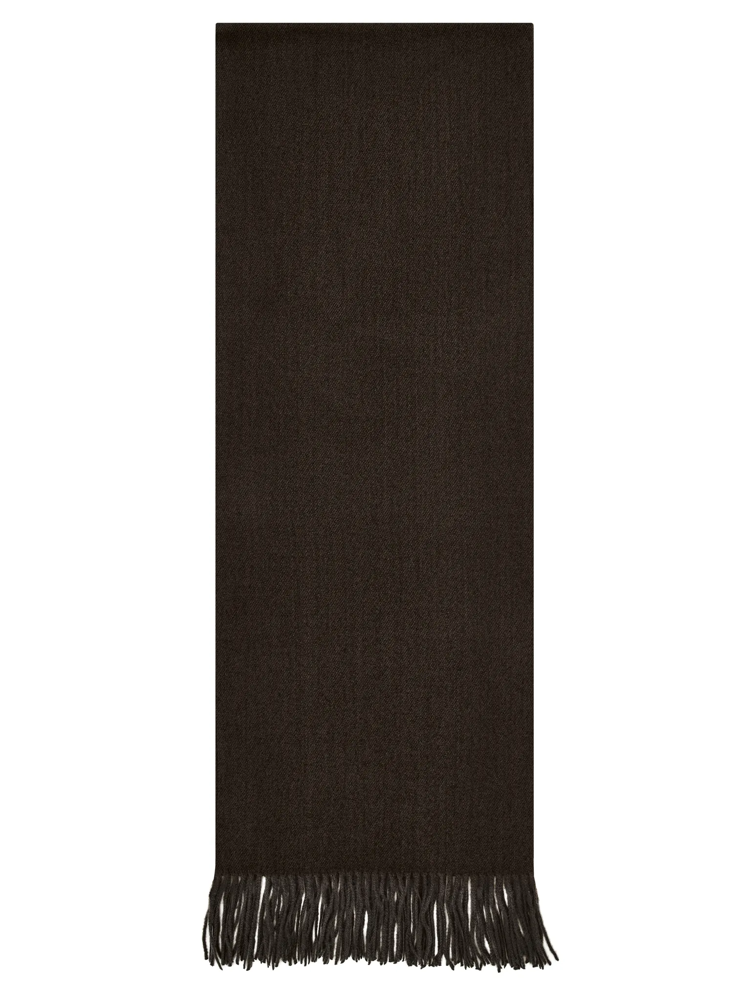 Палантин однотонный из вискозы коричневого цвета фото 2