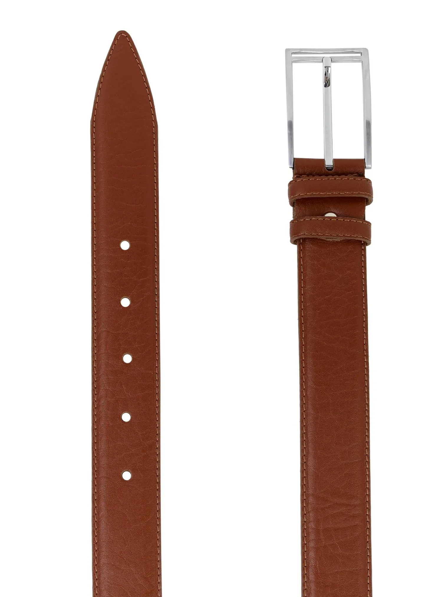 Ремень ручной работы терракотового цвета фото 2