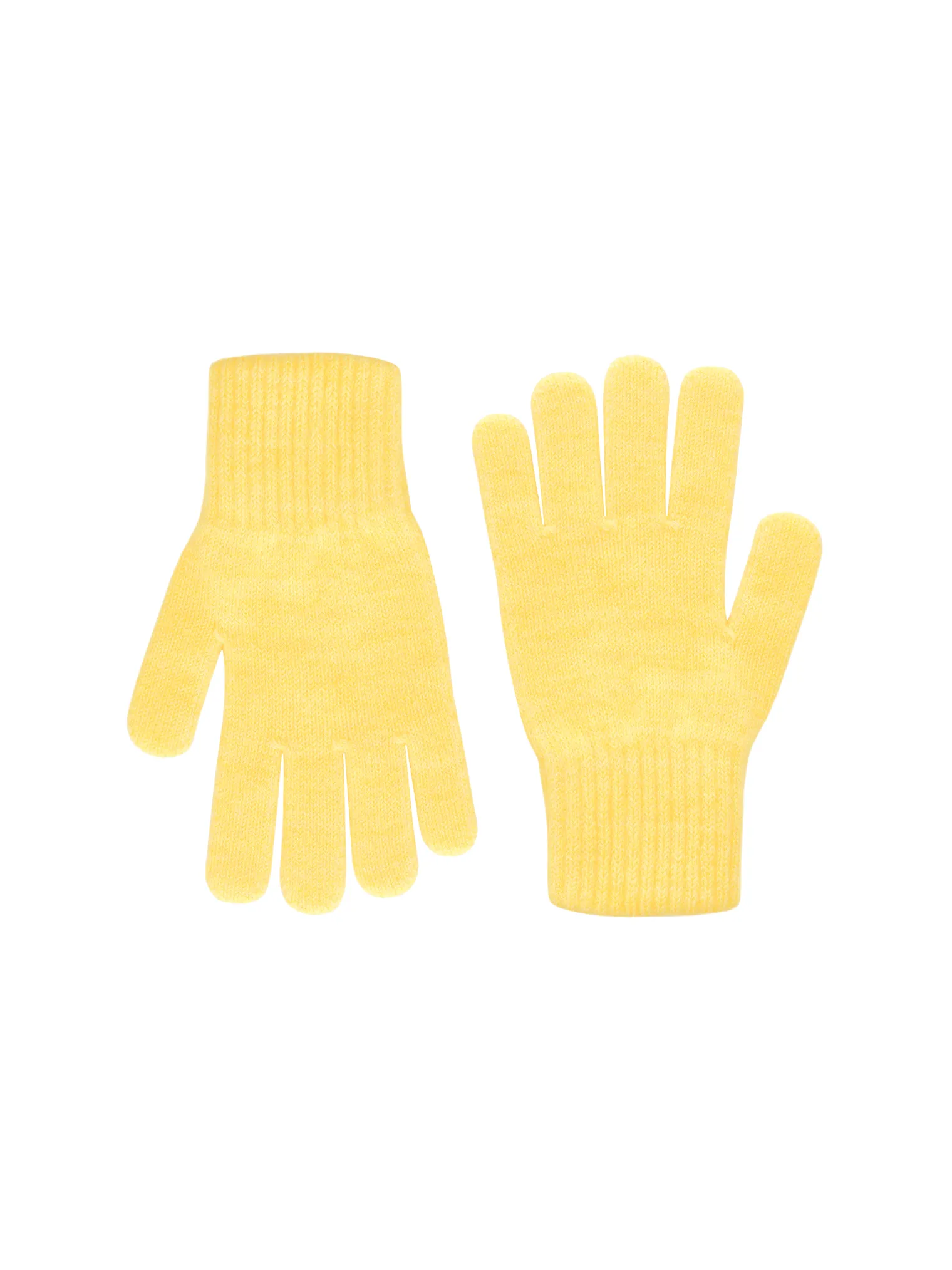 Перчатки из шерсти мериноса сливочного цвета фото 1