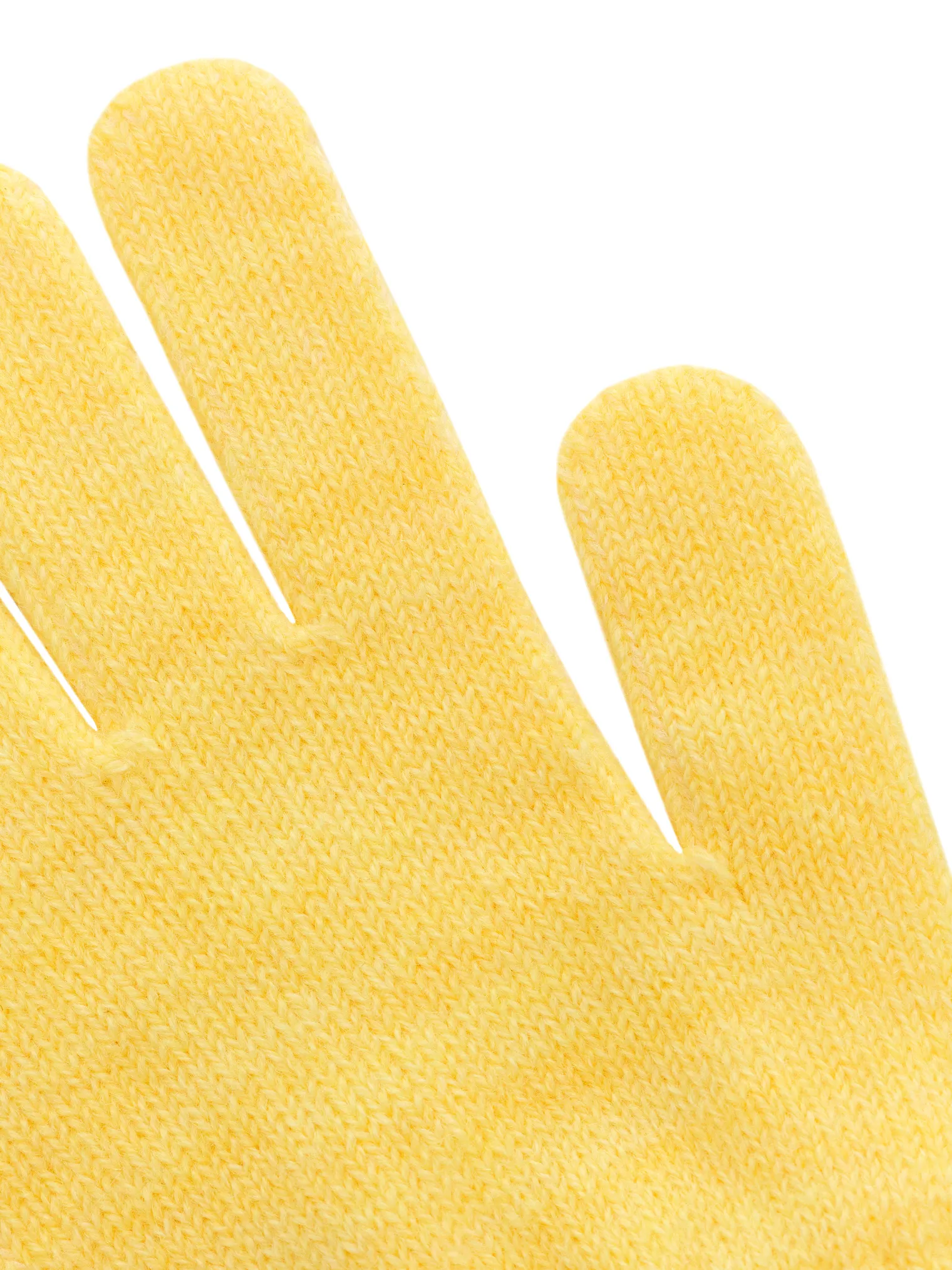 Перчатки из шерсти мериноса сливочного цвета фото 2