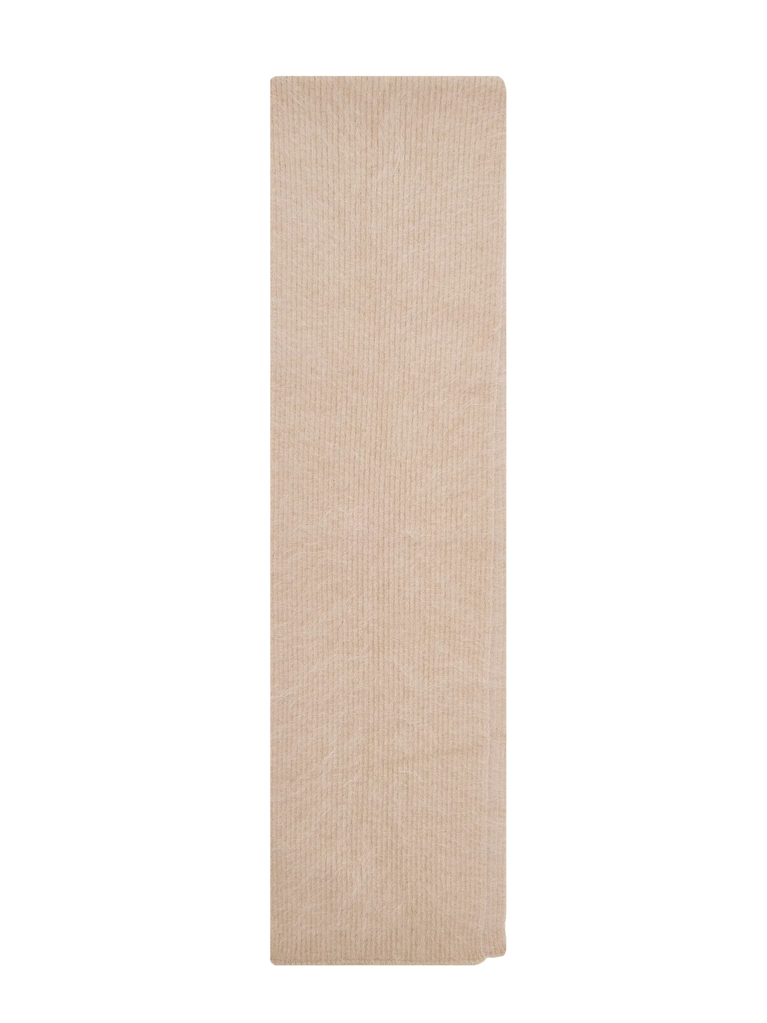 Шарф из ангоры бежевого цвета фото 2