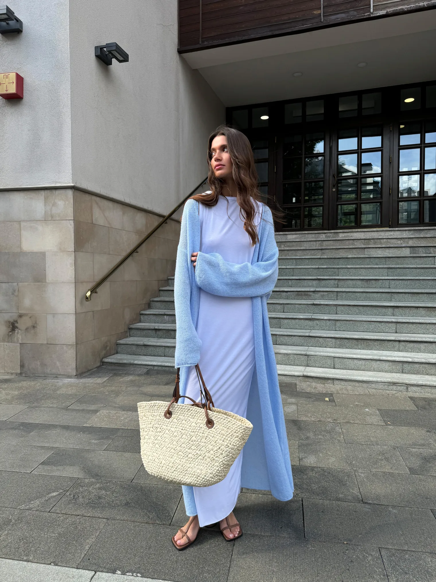 Платье Aubree белого цвета фото 7