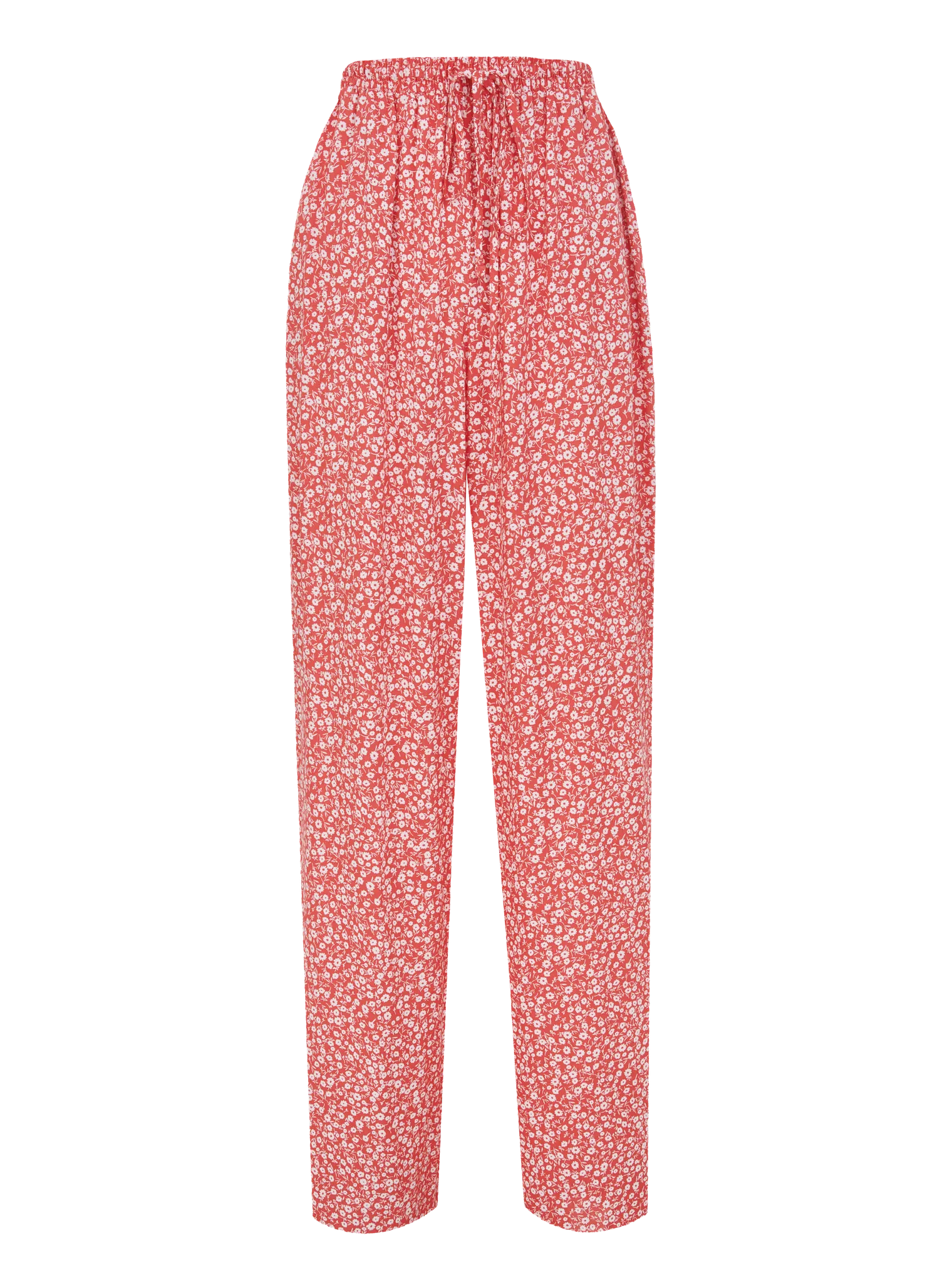 Костюм из хлопка: рубашка, брюки, топ с принтом в цвете красный/белый фото 3