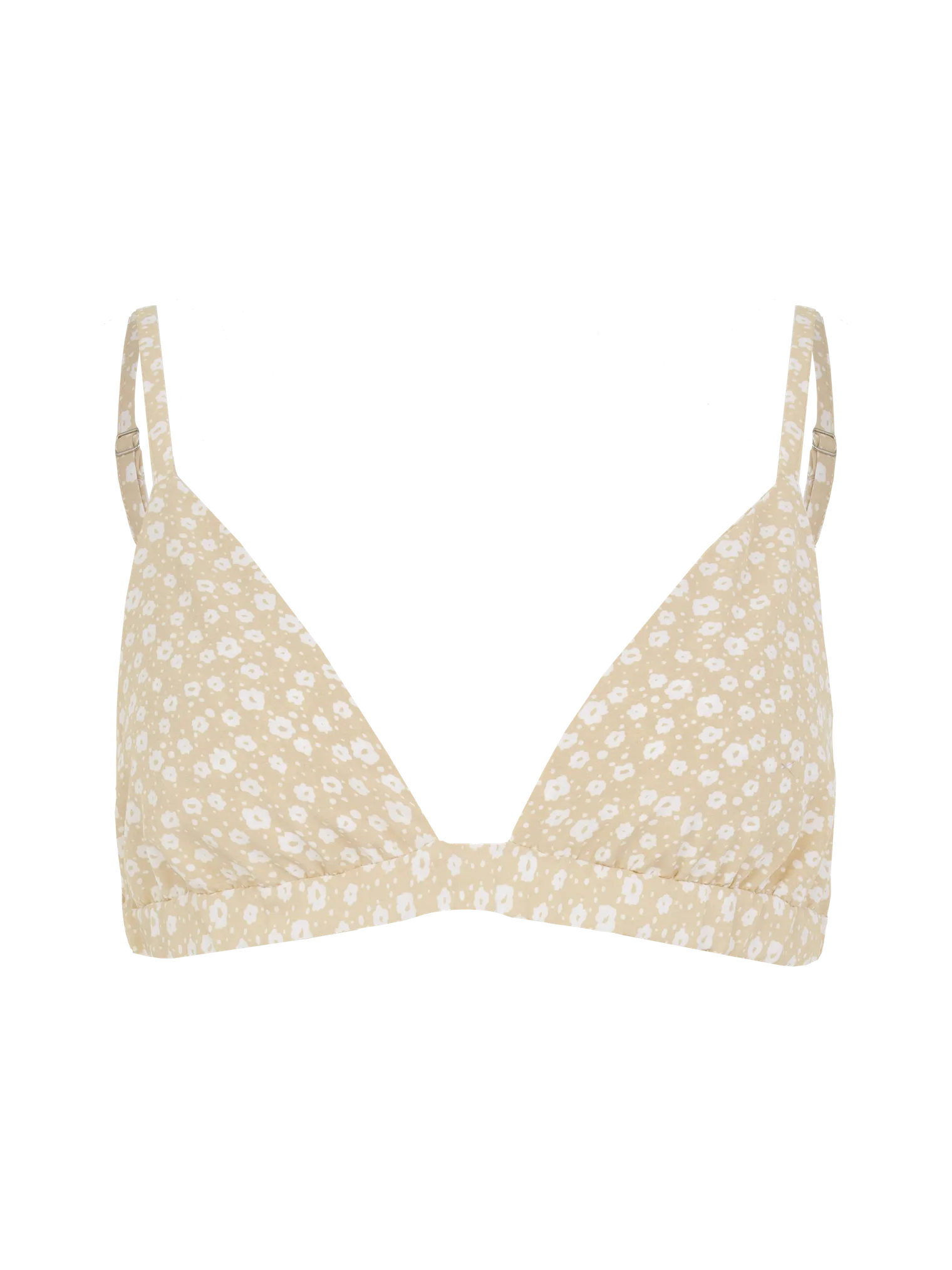 Костюм из хлопка: рубашка, брюки, топ с принтом в цвете бежевый/молочный фото 2