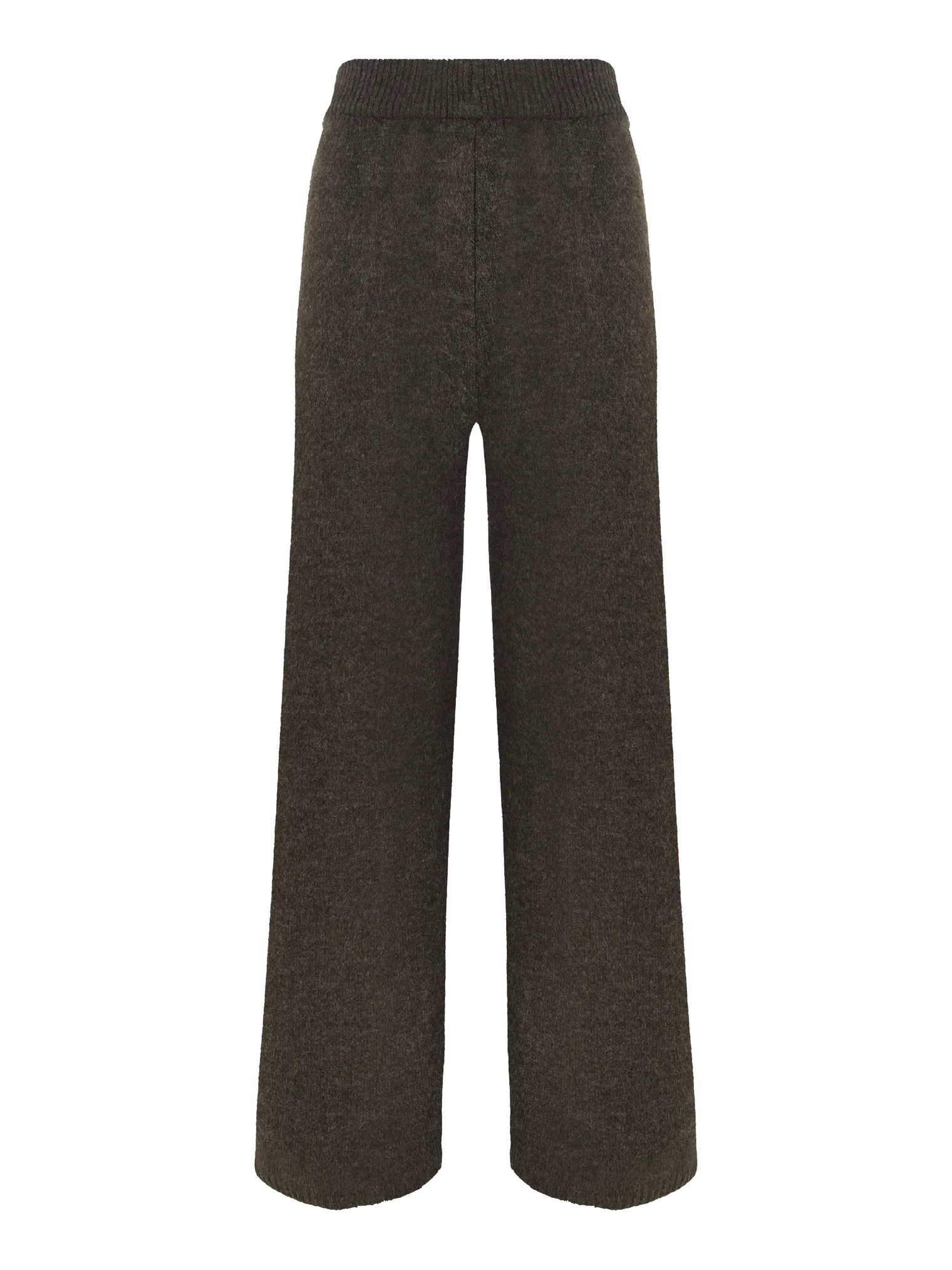 Брюки прямого кроя цвета горький шоколад фото 9