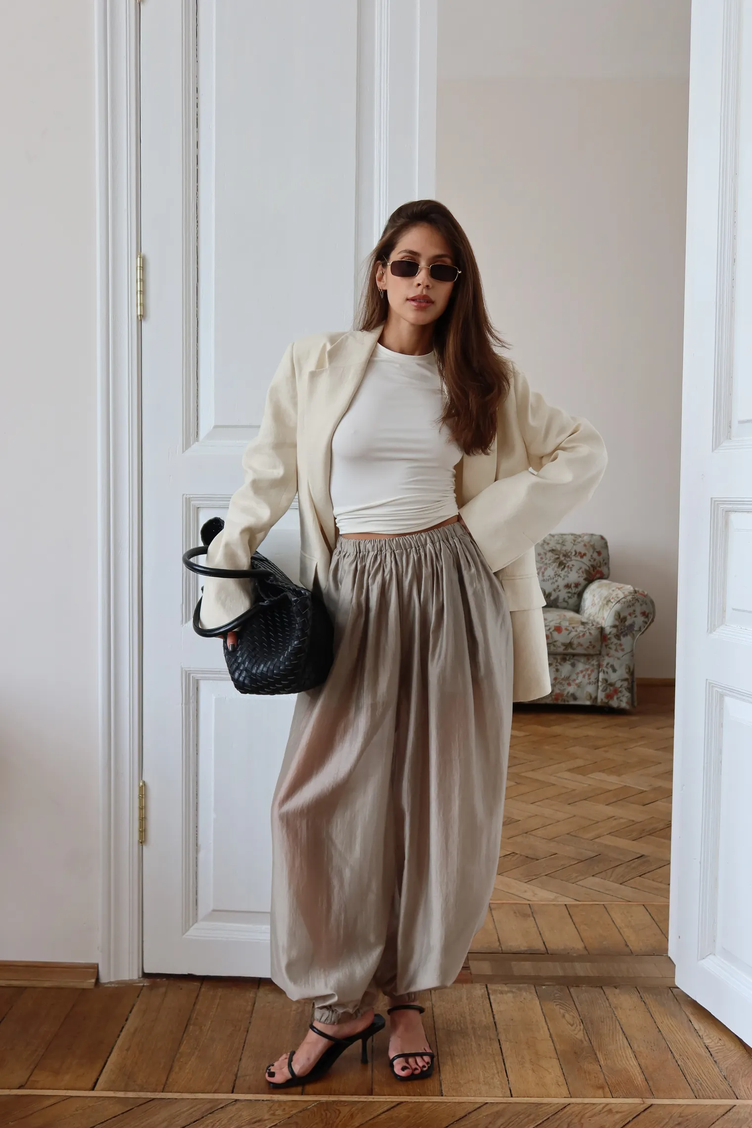 Брюки Soraya бежевого цвета фото 8