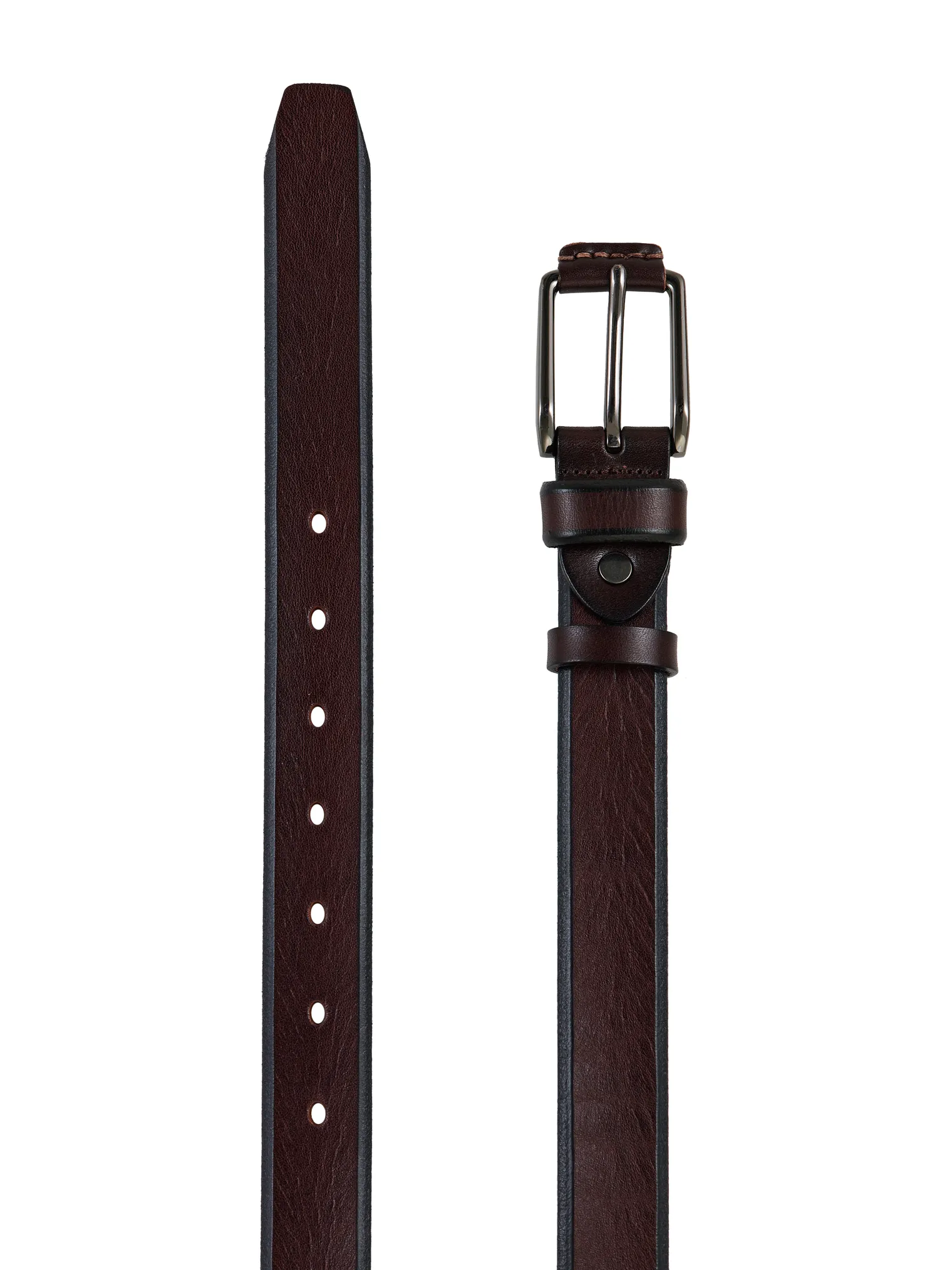 Ремень ручной работы цвета горький шоколад фото 2