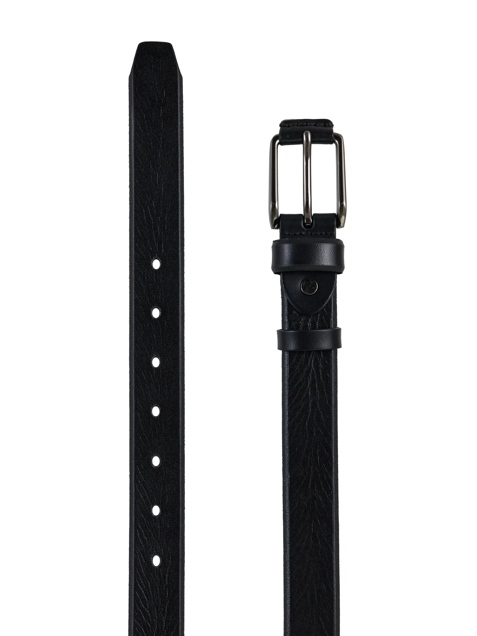 Ремень ручной работы чёрного цвета фото 2