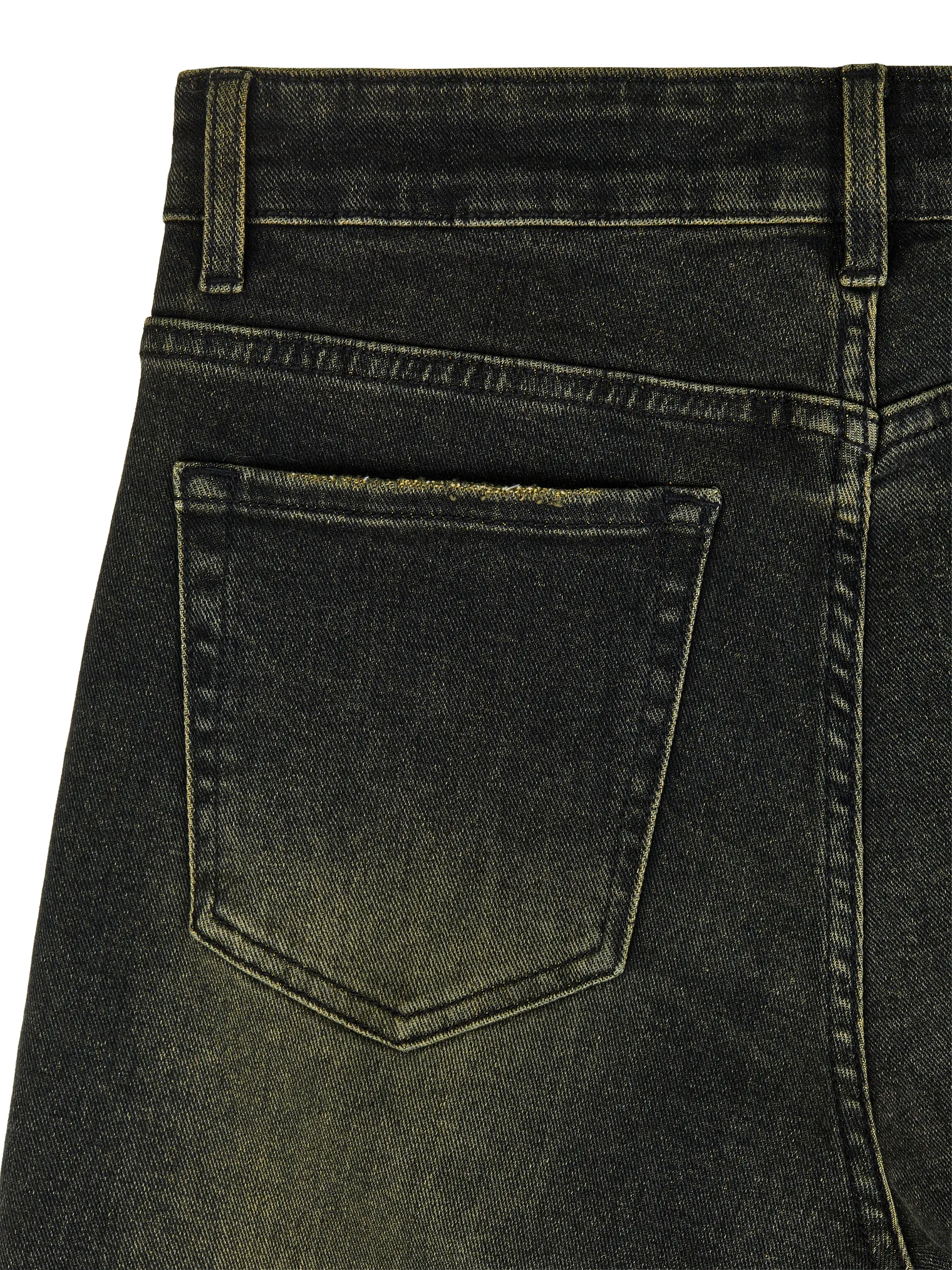 Джинсы свободного кроя в винтажном стиле графитового цвета фото 8