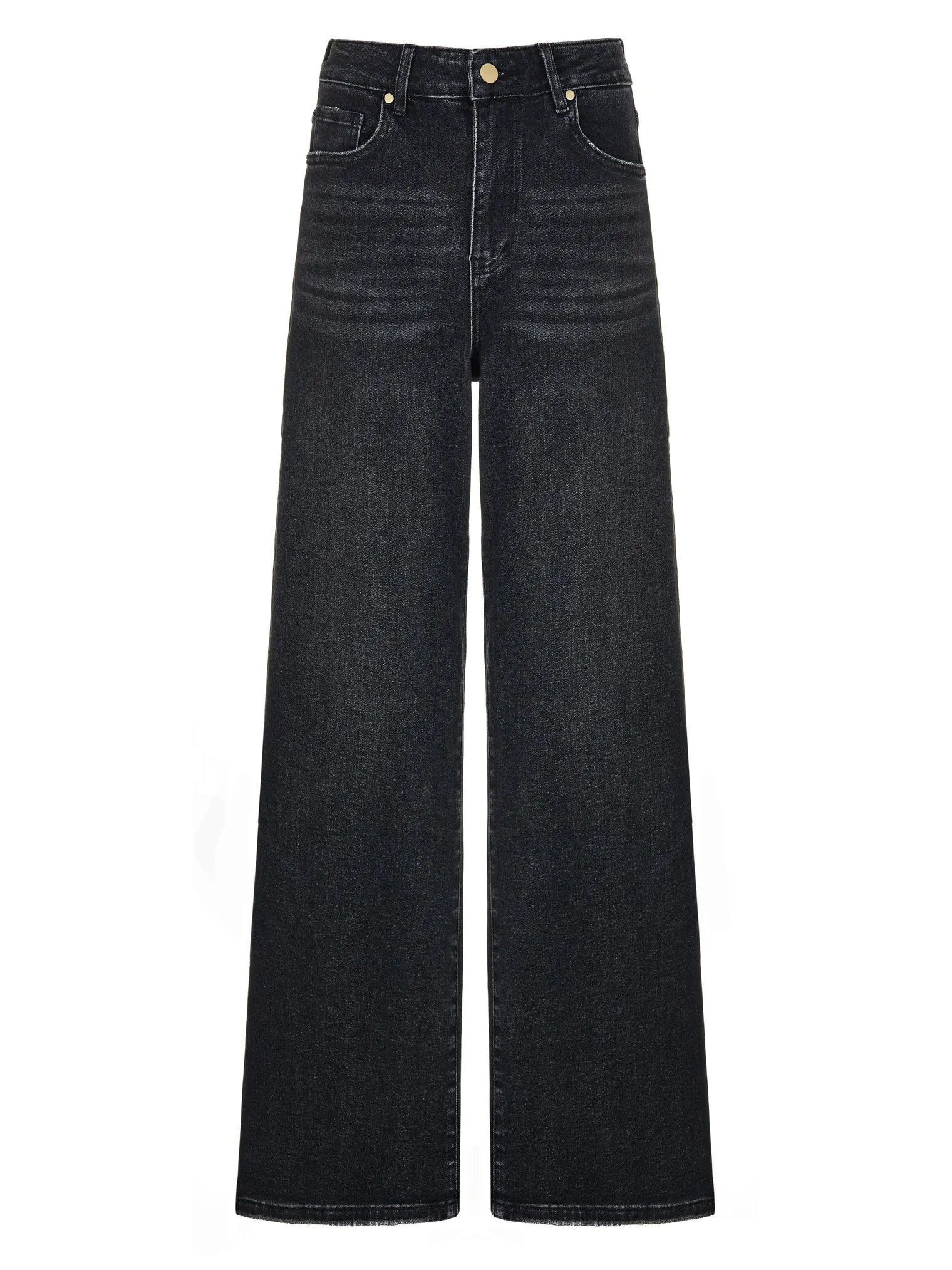 Джинсы свободного кроя в винтажном стиле графитового цвета фото 8