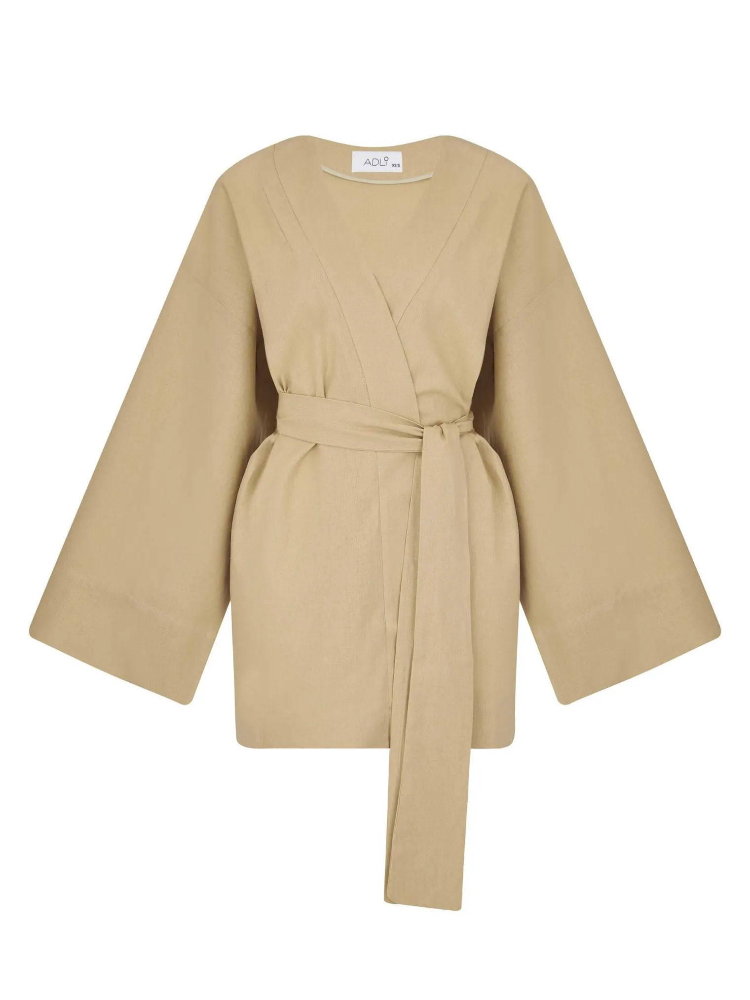 Кимоно с поясом горчичного цвета фото 9