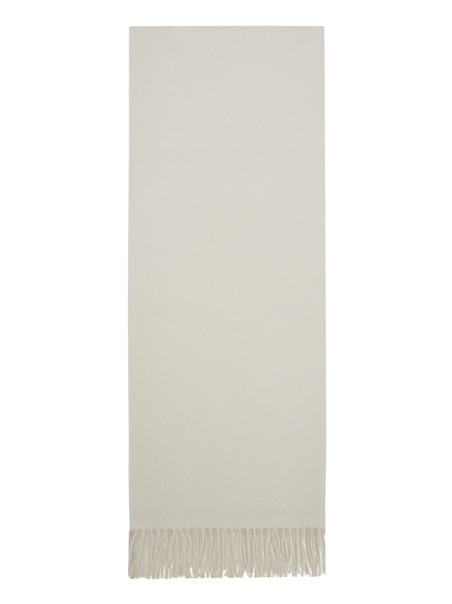 Палантин однотонный из вискозы молочного цвета фото 2