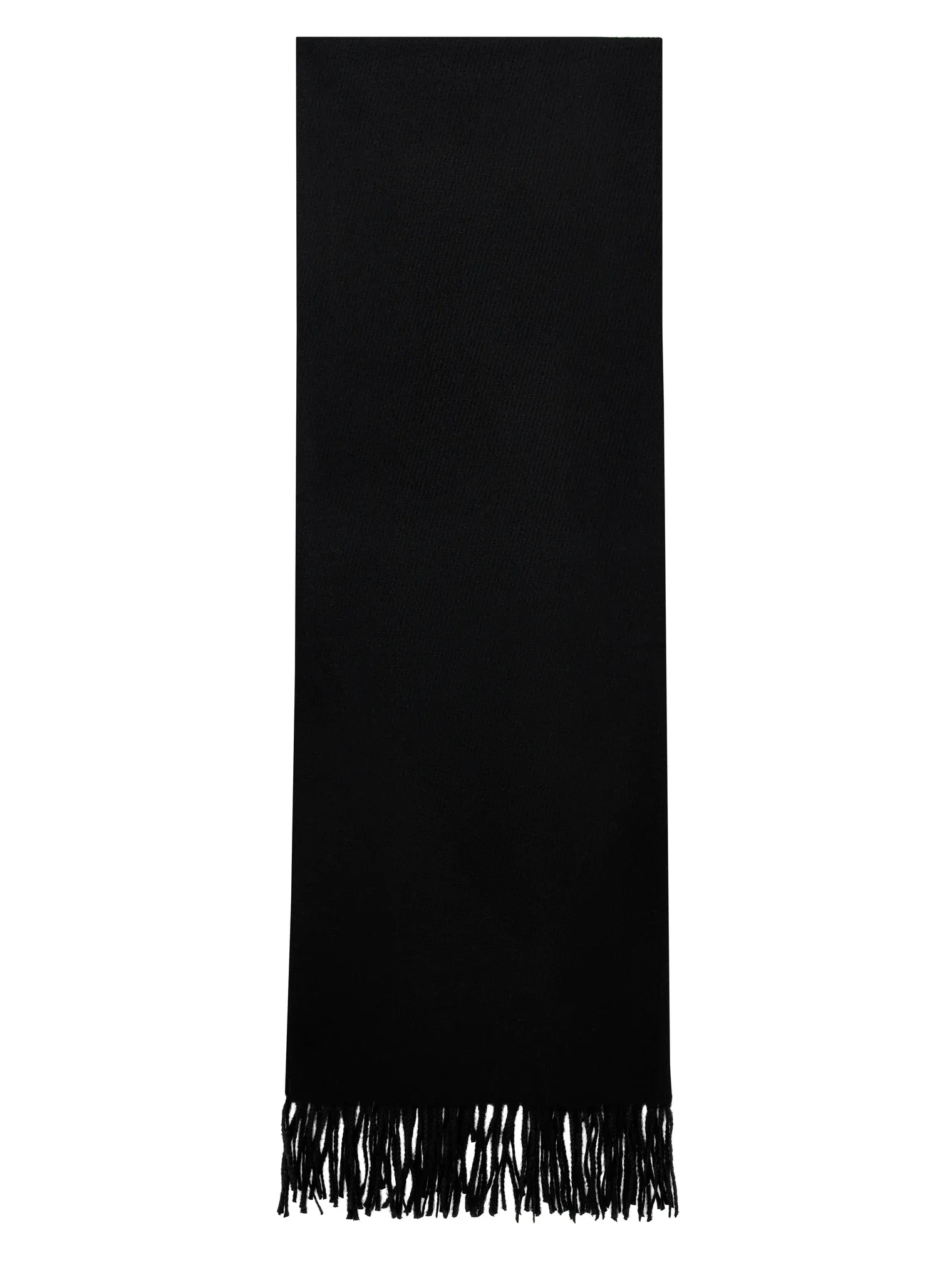 Палантин однотонный из вискозы чёрного цвета фото 2