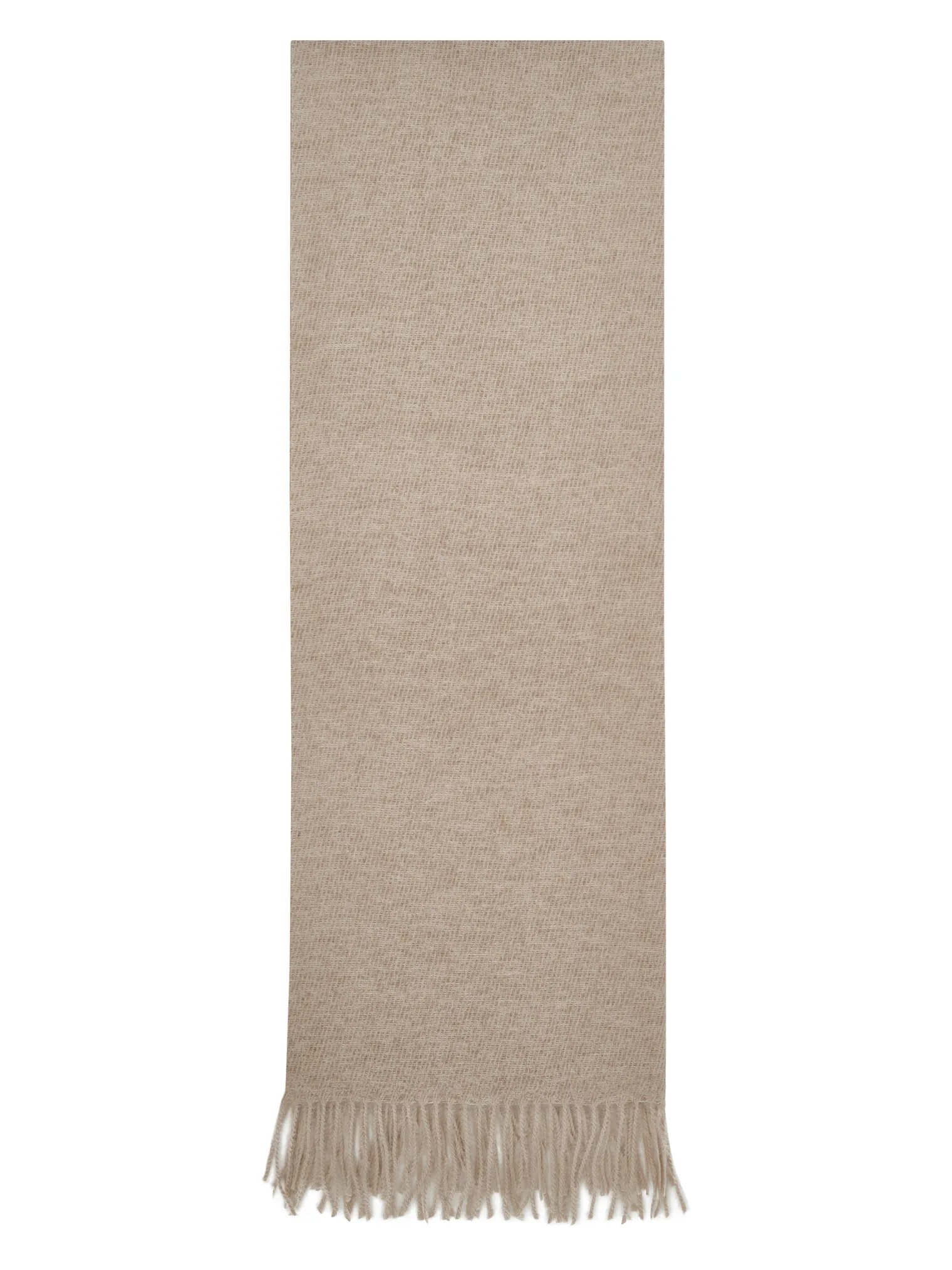 Палантин однотонный из вискозы бежевого цвета фото 2