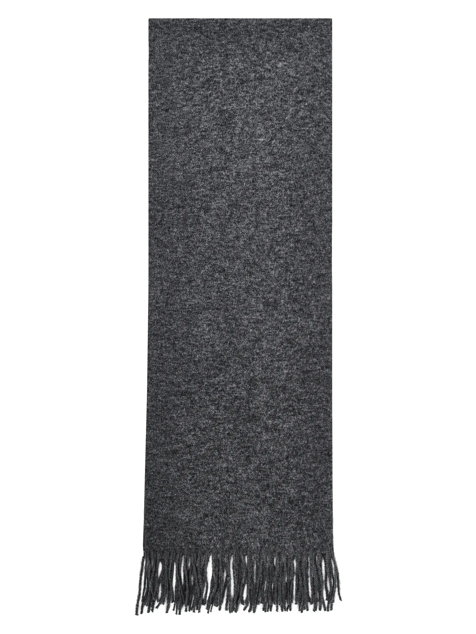 Палантин однотонный из вискозы серого цвета фото 2