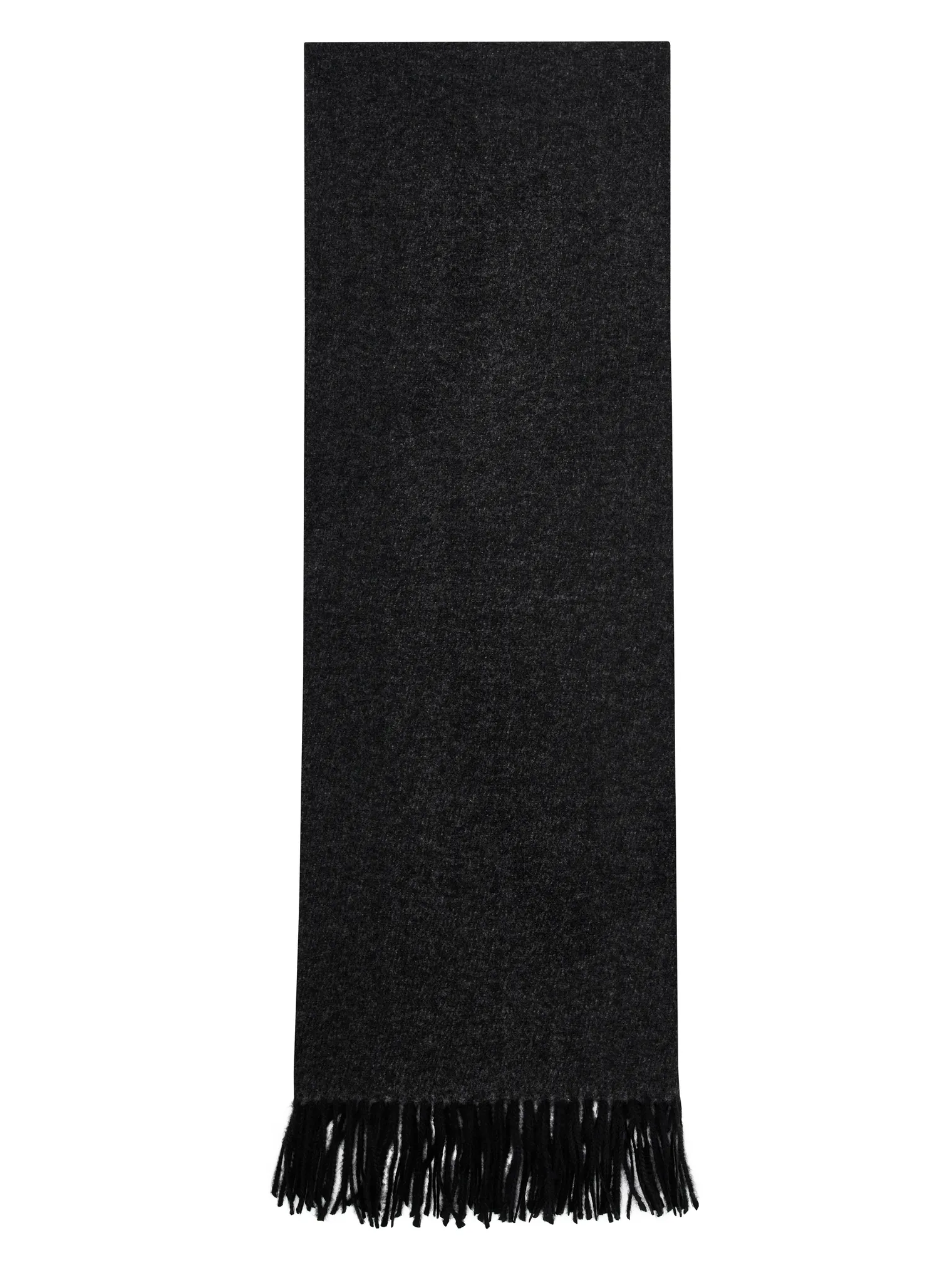 Палантин однотонный из вискозы графитового цвета фото 2