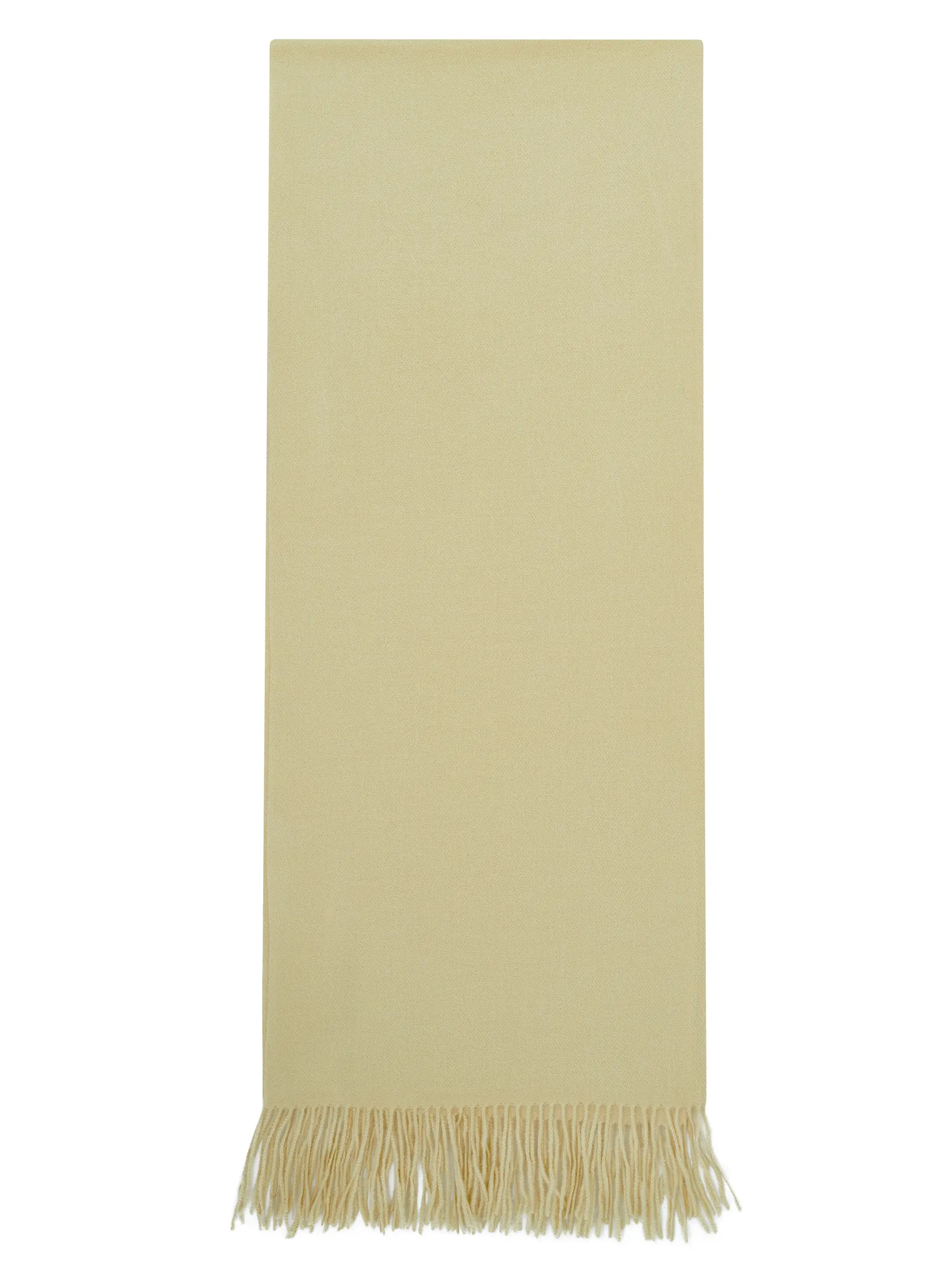 Палантин однотонный из вискозы цвета молочный лимон фото 2