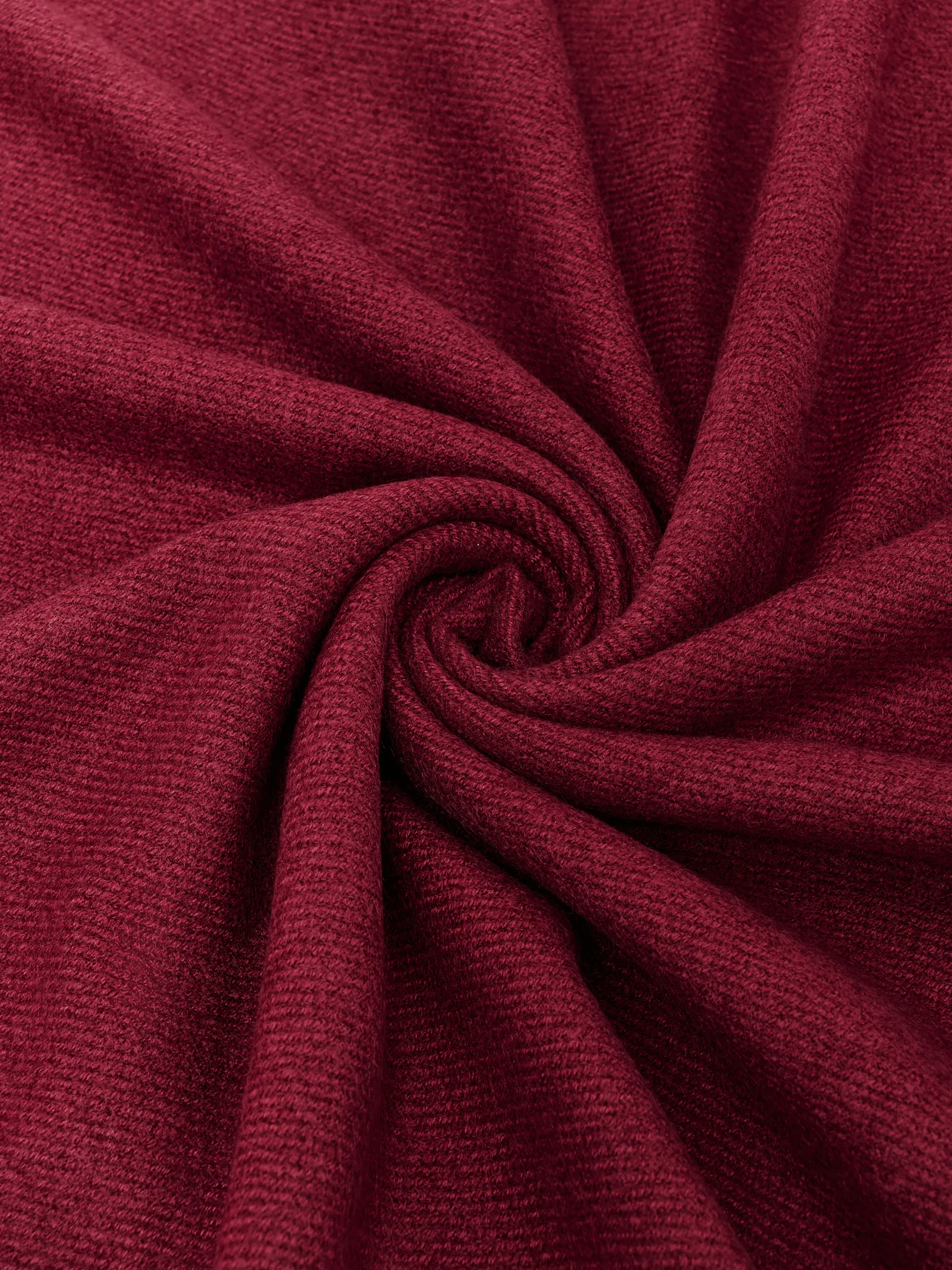 Палантин однотонный из вискозы бордового цвета фото 1