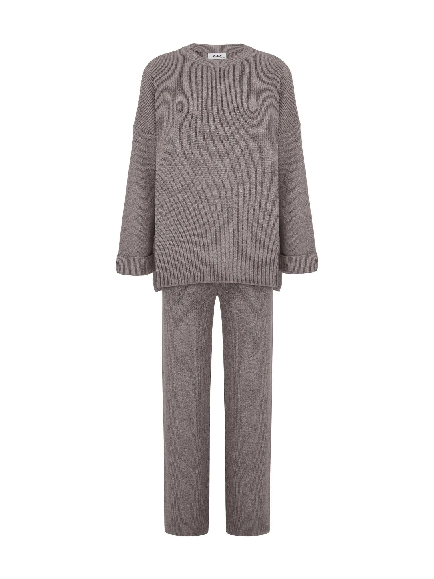 Комплект: джемпер, брюки цвета капучино фото 9