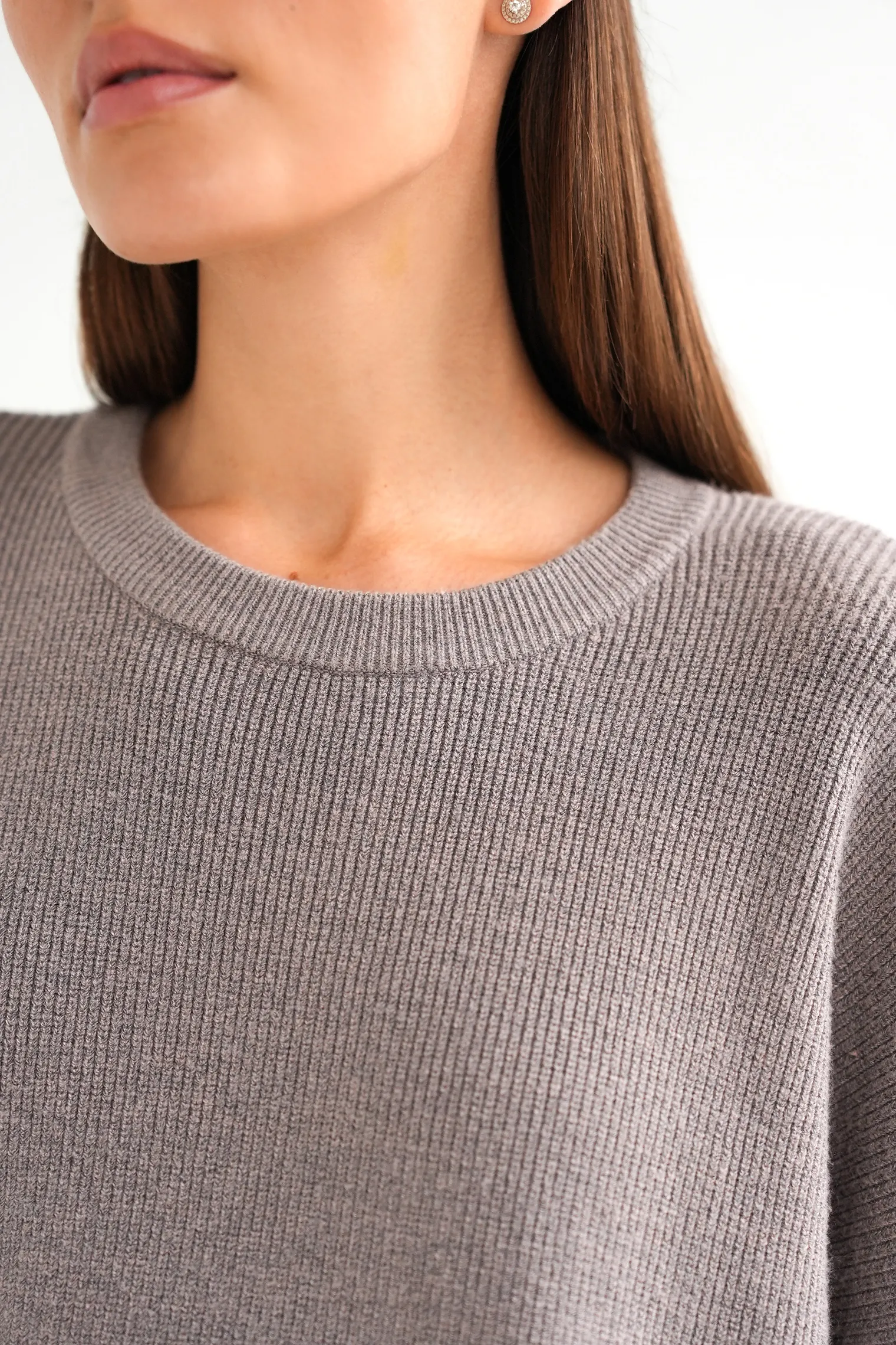 Комплект: джемпер, брюки цвета капучино фото 8