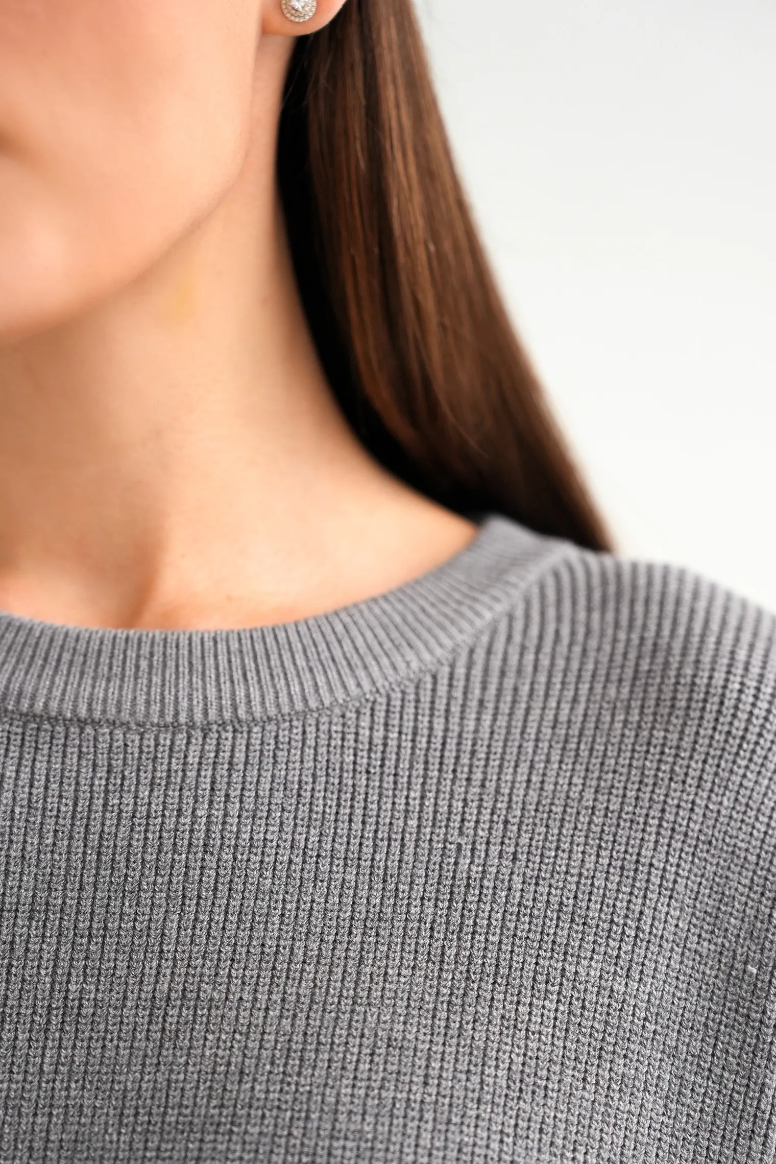 Комплект: джемпер, брюки серого цвета фото 8