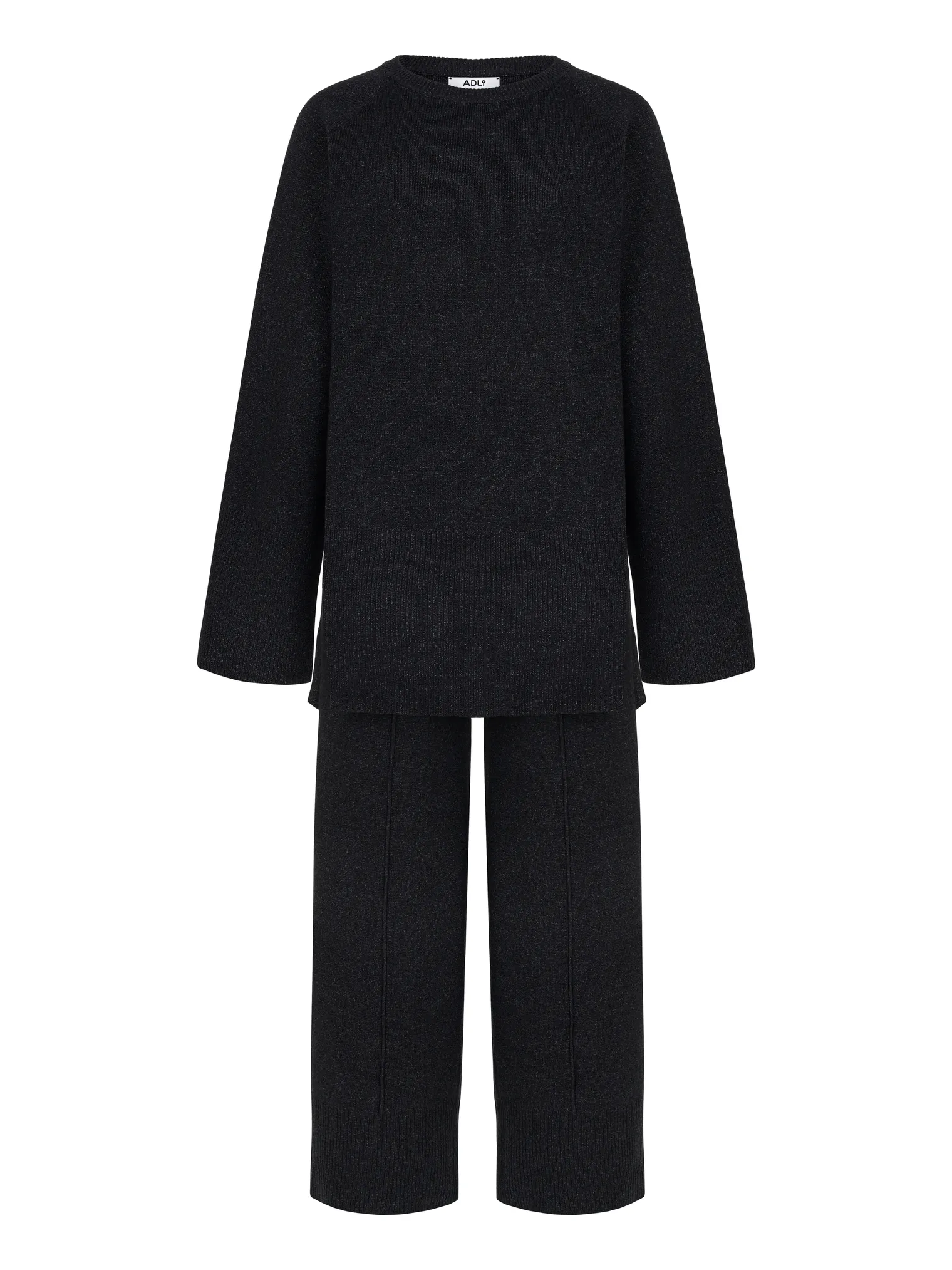 Комплект: джемпер, брюки графитового цвета фото 9