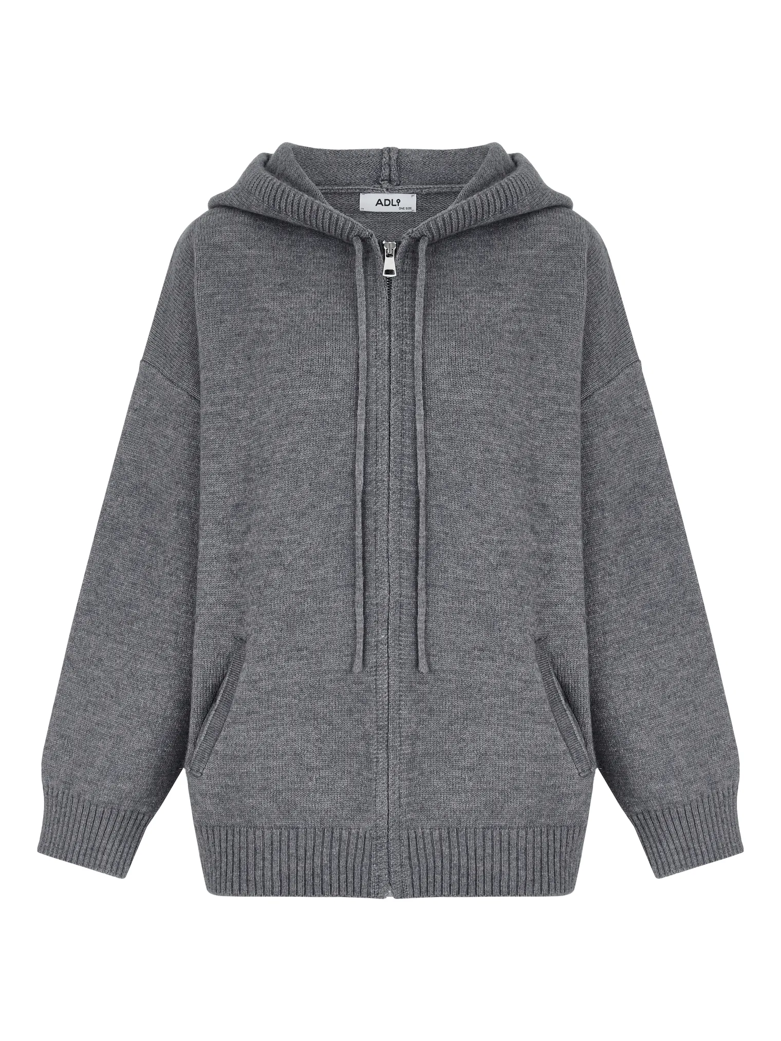 Комплект: кардиган с капюшоном, брюки графитового цвета фото 12