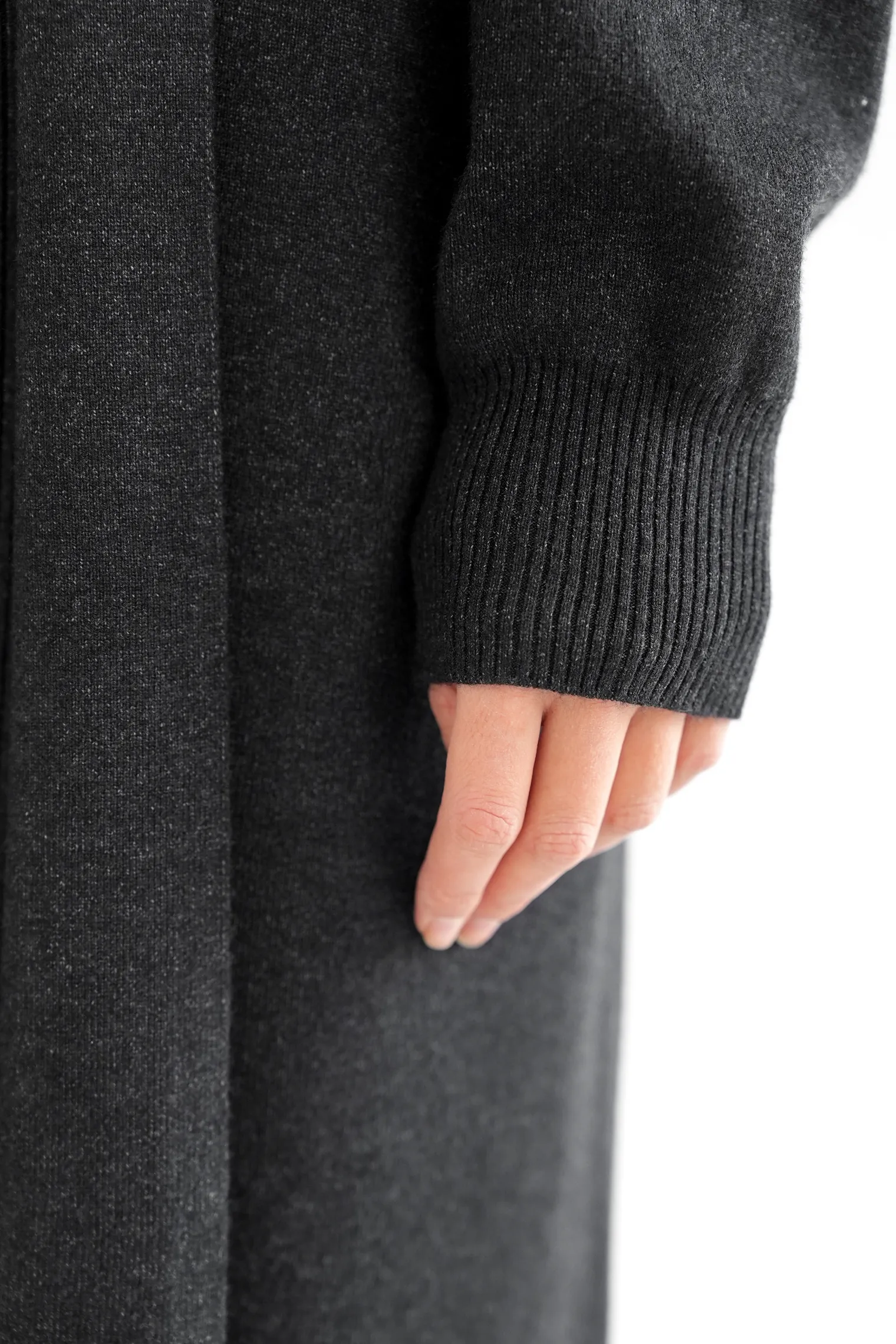 Комплект: платье, кардиган графитового цвета фото 2